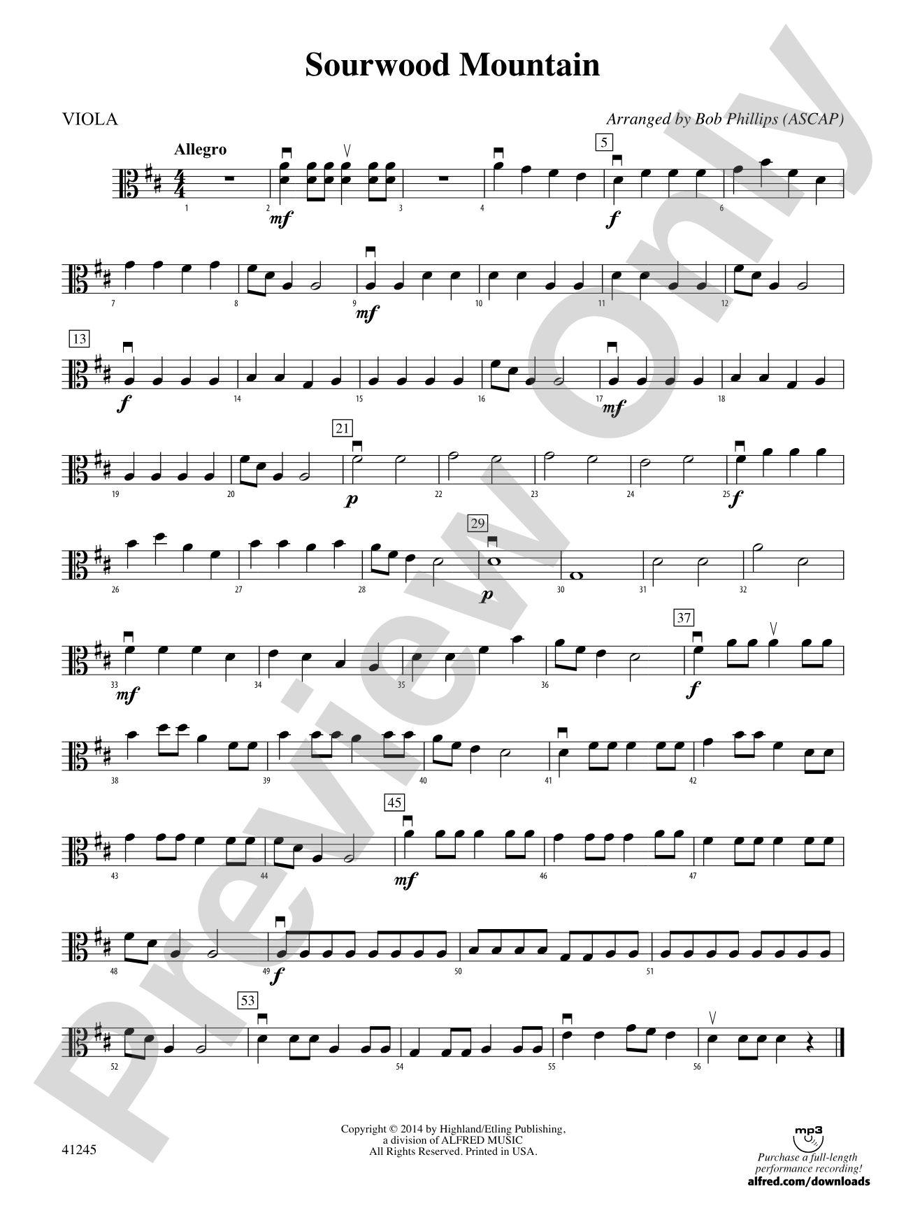 Sourwood Mountain: Viola