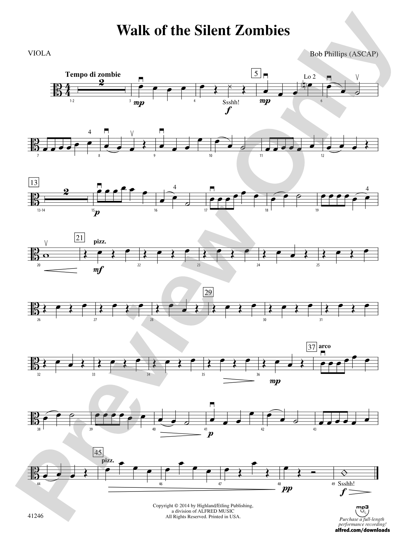 Walk of the Silent Zombies: Viola
