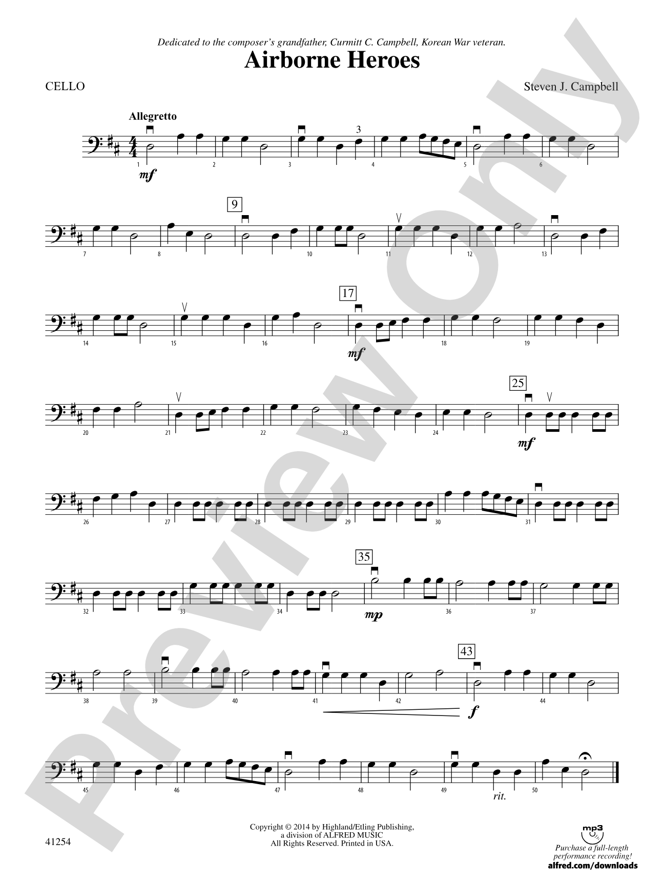 Airborne Heroes: Cello
