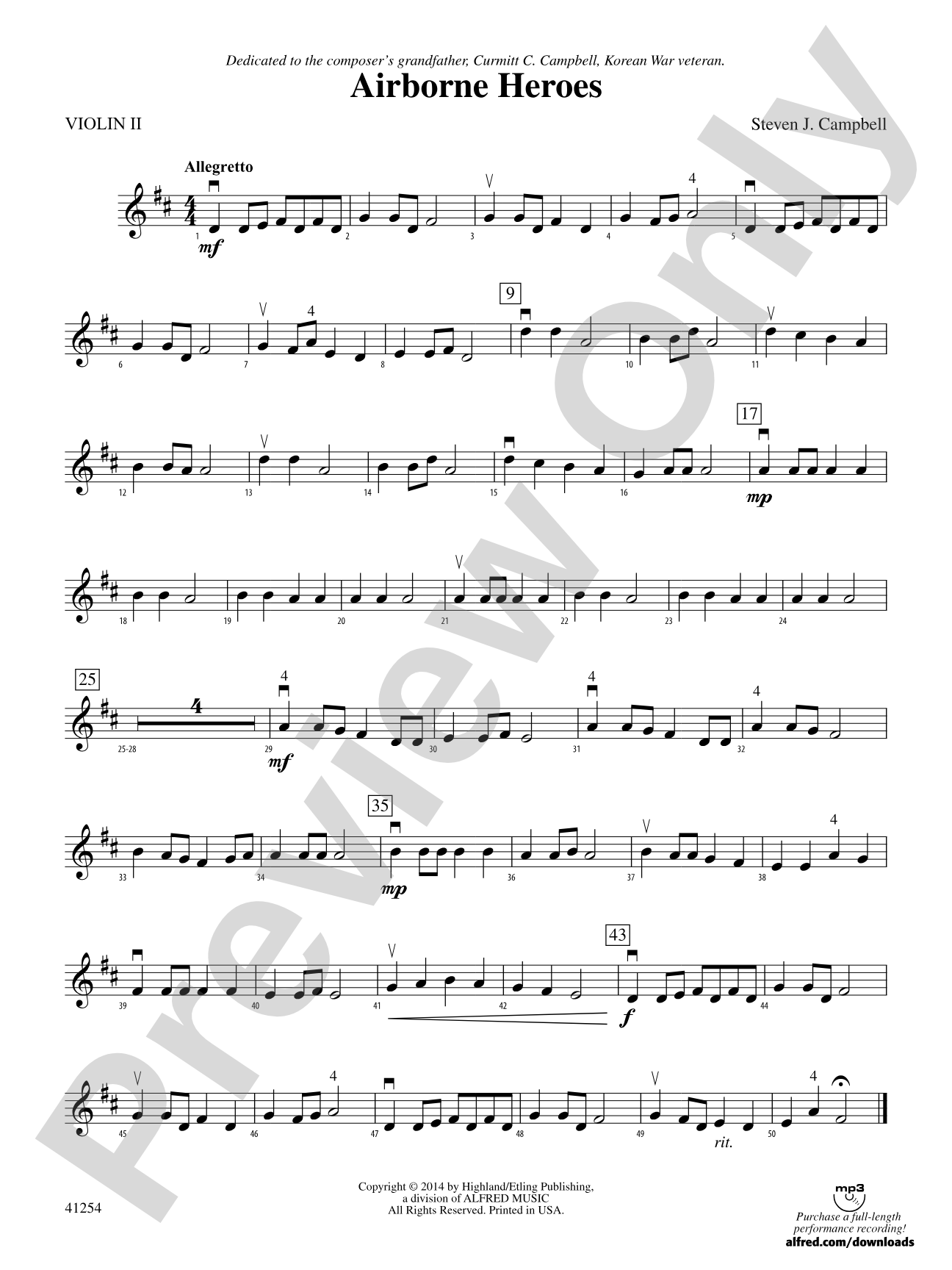 Airborne Heroes: 2nd Violin