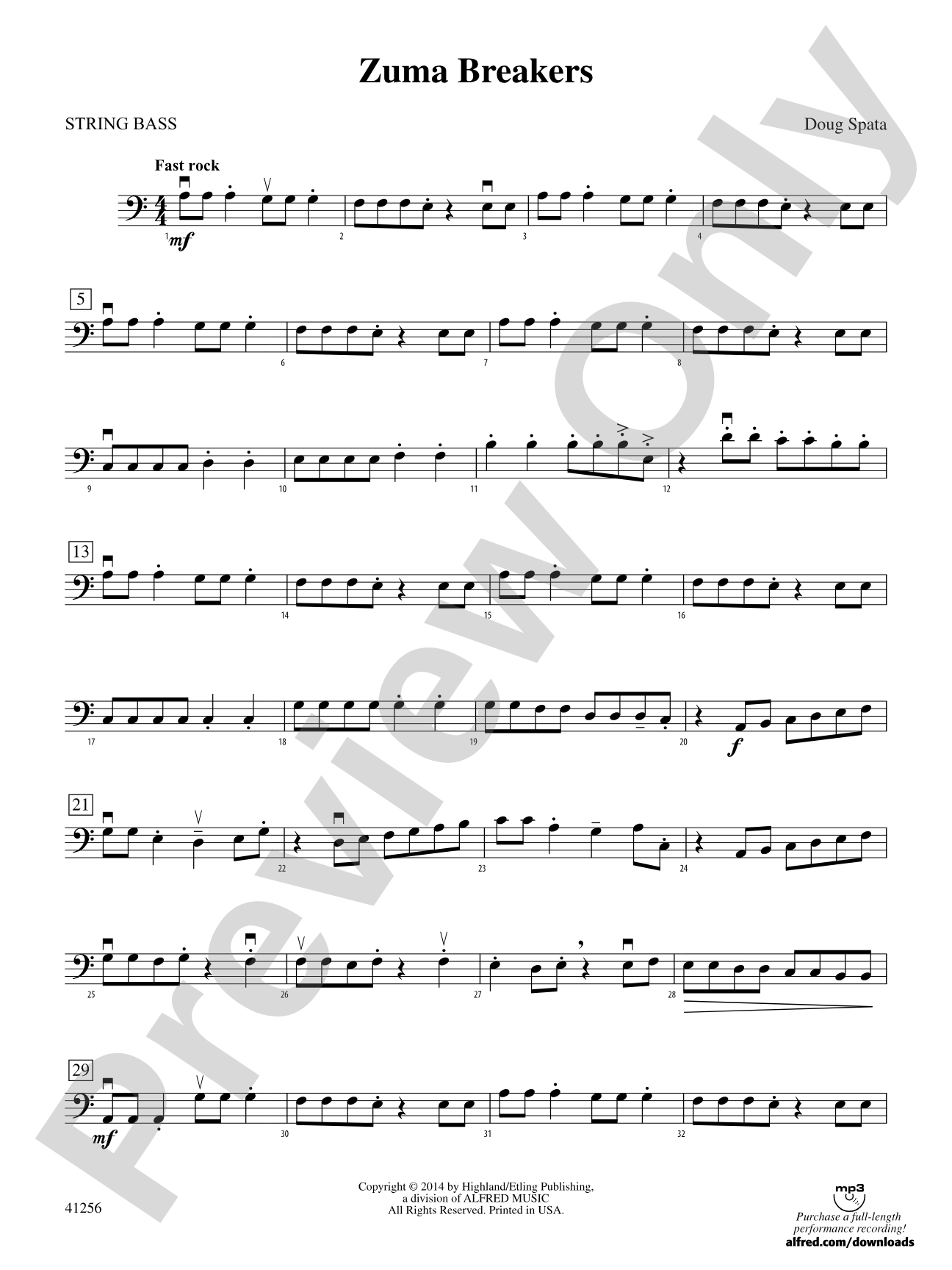 Zuma Breakers: String Bass