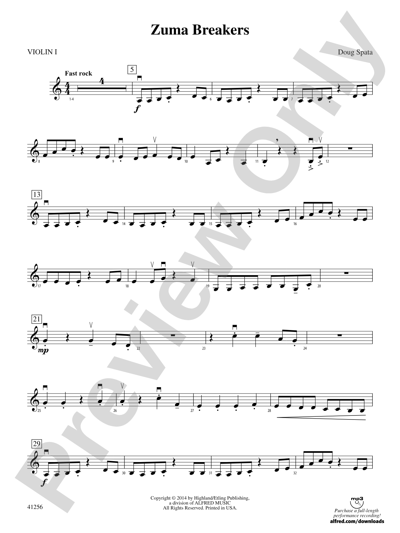 Zuma Breakers: 1st Violin