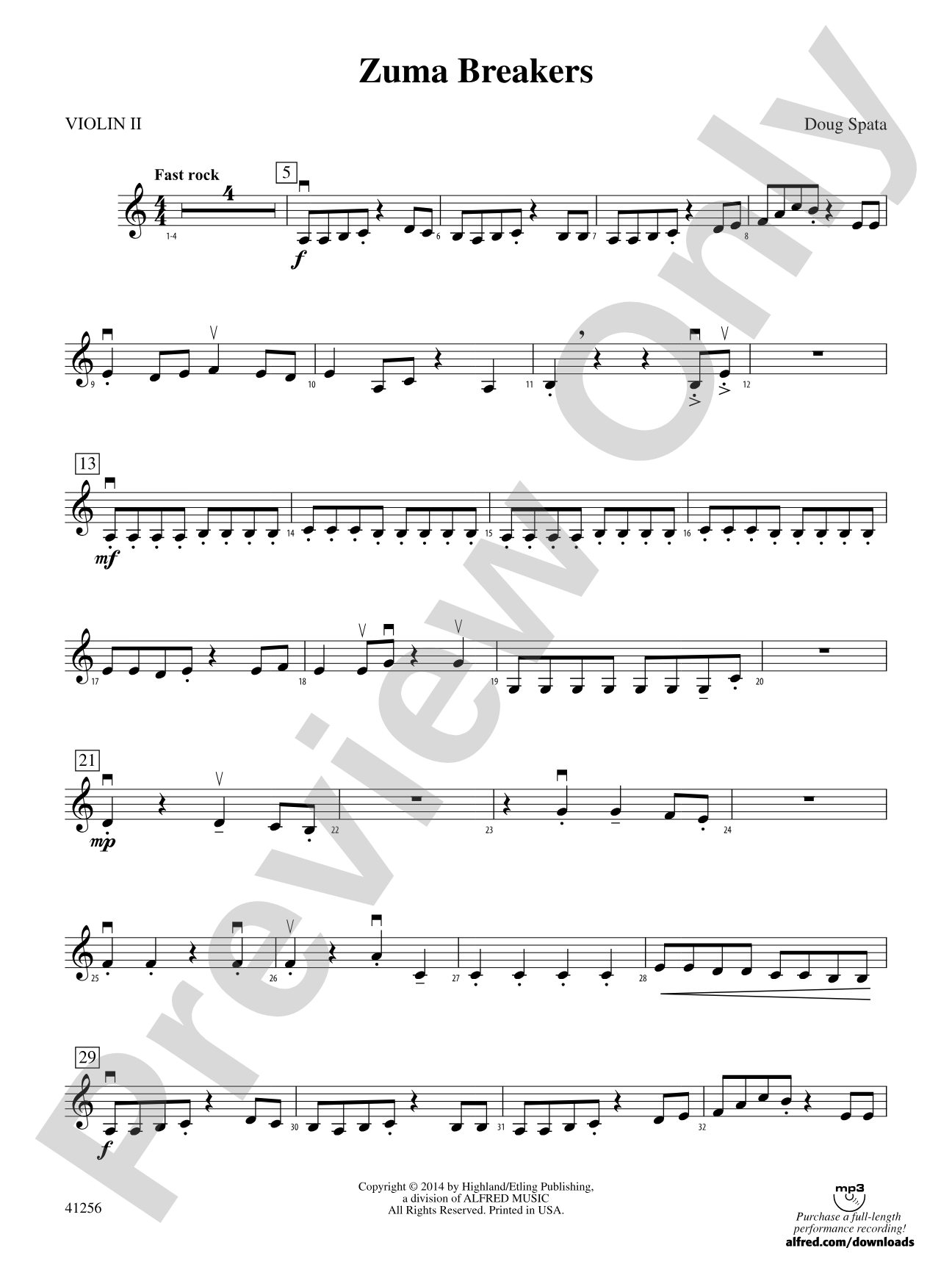 Zuma Breakers: 2nd Violin