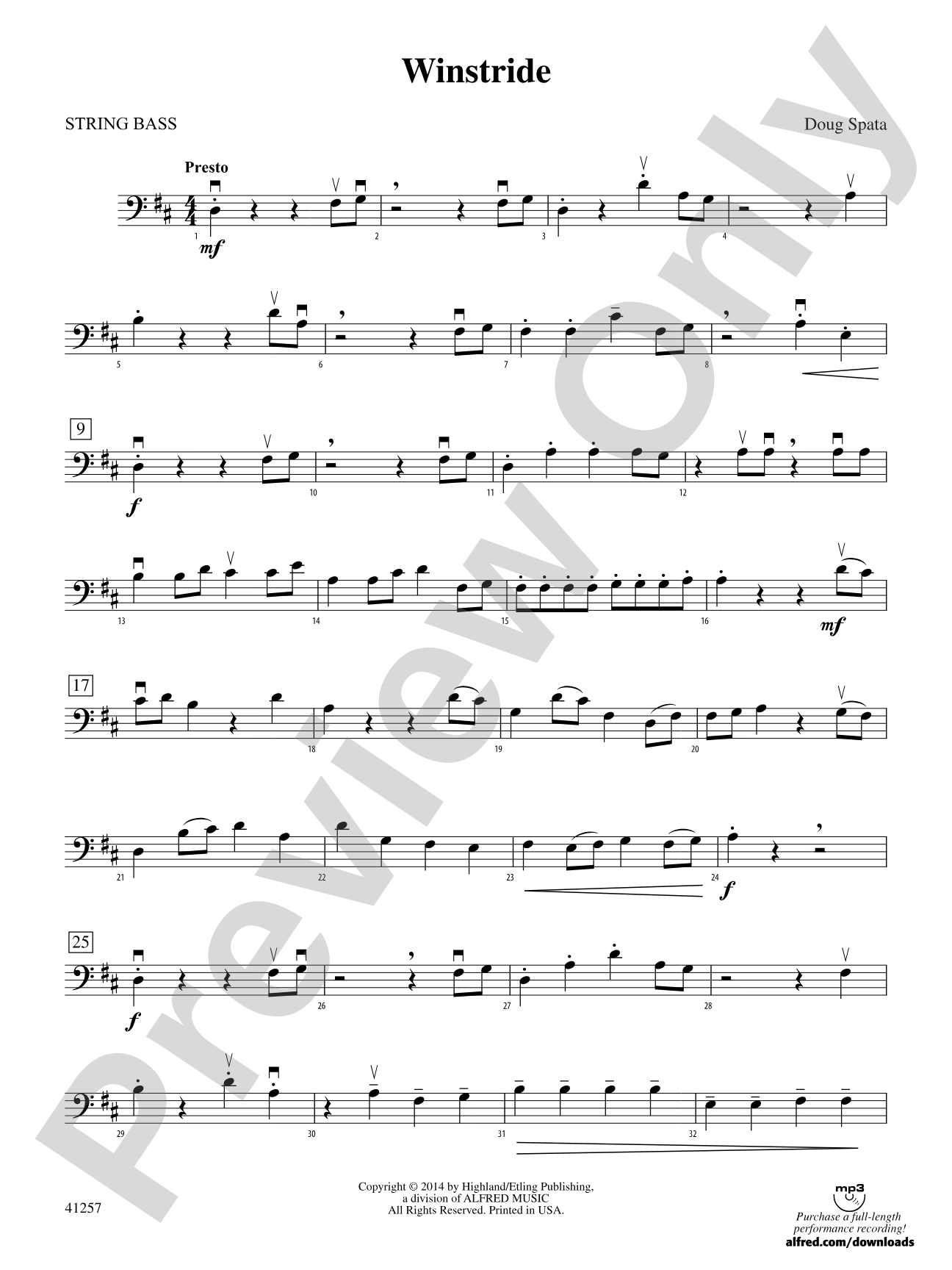 Winstride: String Bass