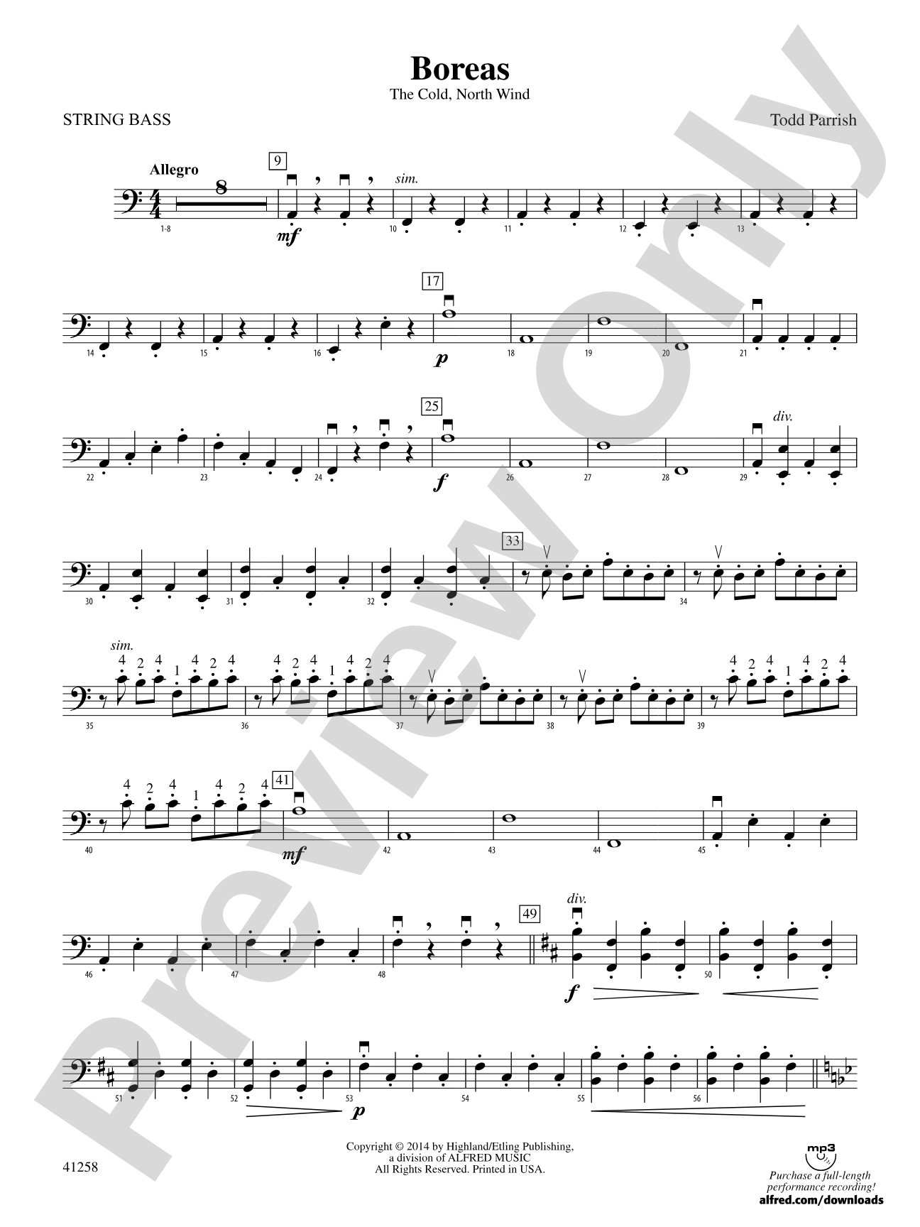 Boreas: String Bass
