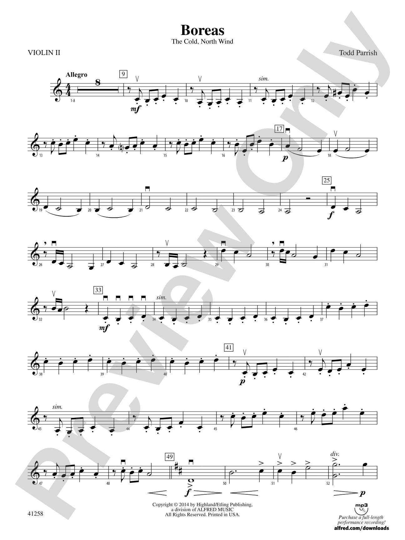 Boreas: 2nd Violin