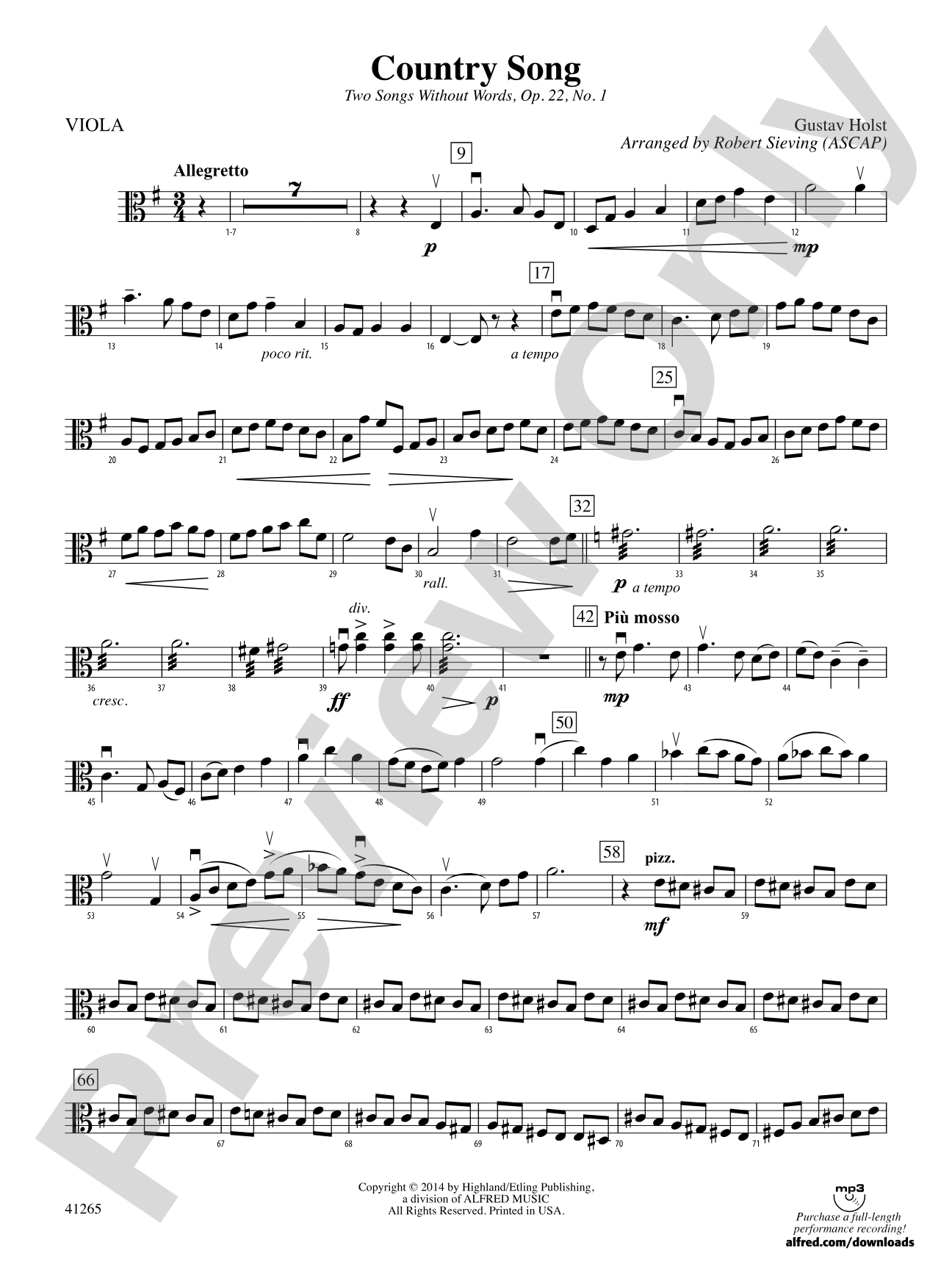 Country Song: Viola