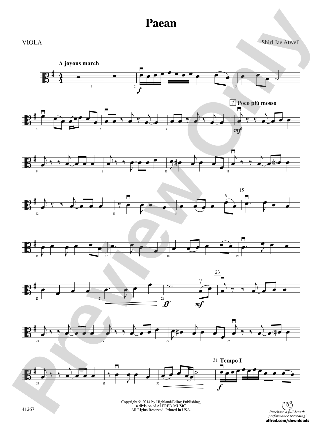 Paean: Viola