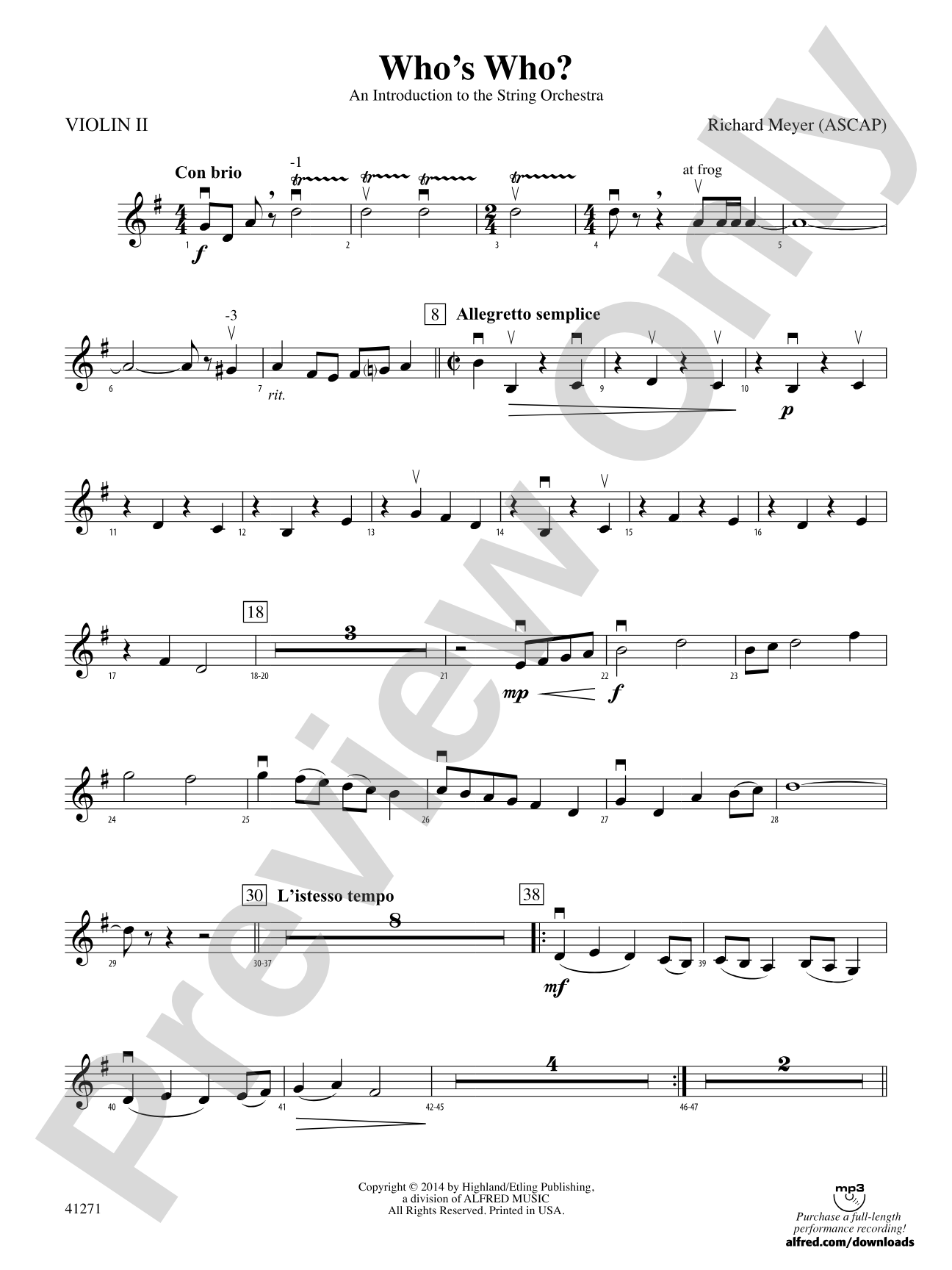 Who's Who?: 2nd Violin
