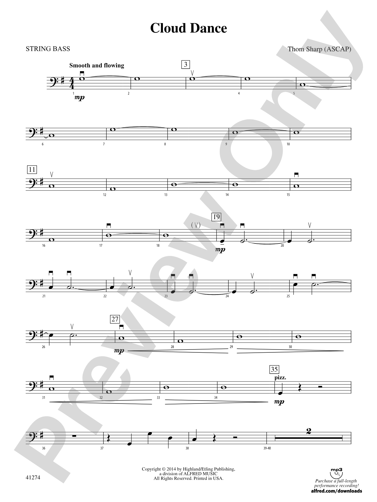 Cloud Dance: String Bass