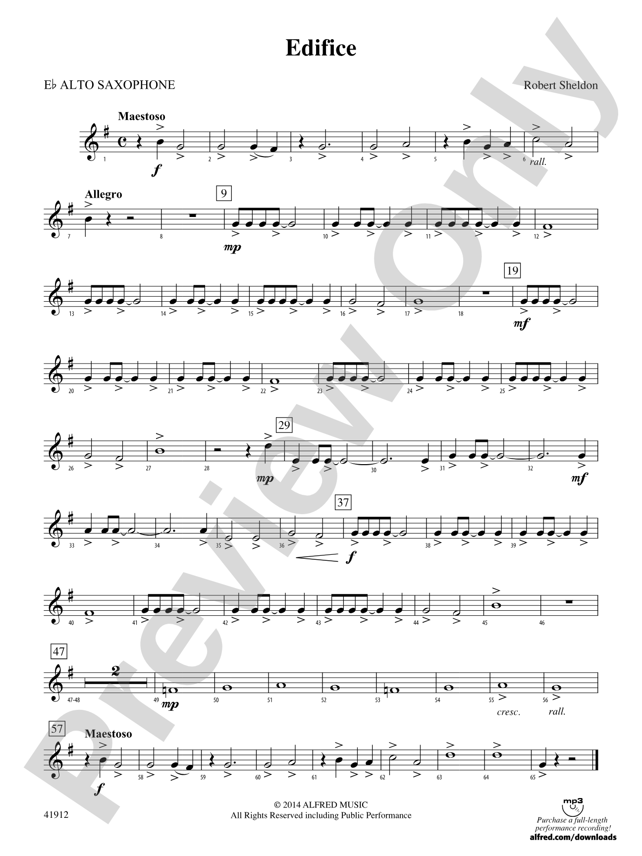 Edifice: E-flat Alto Saxophone