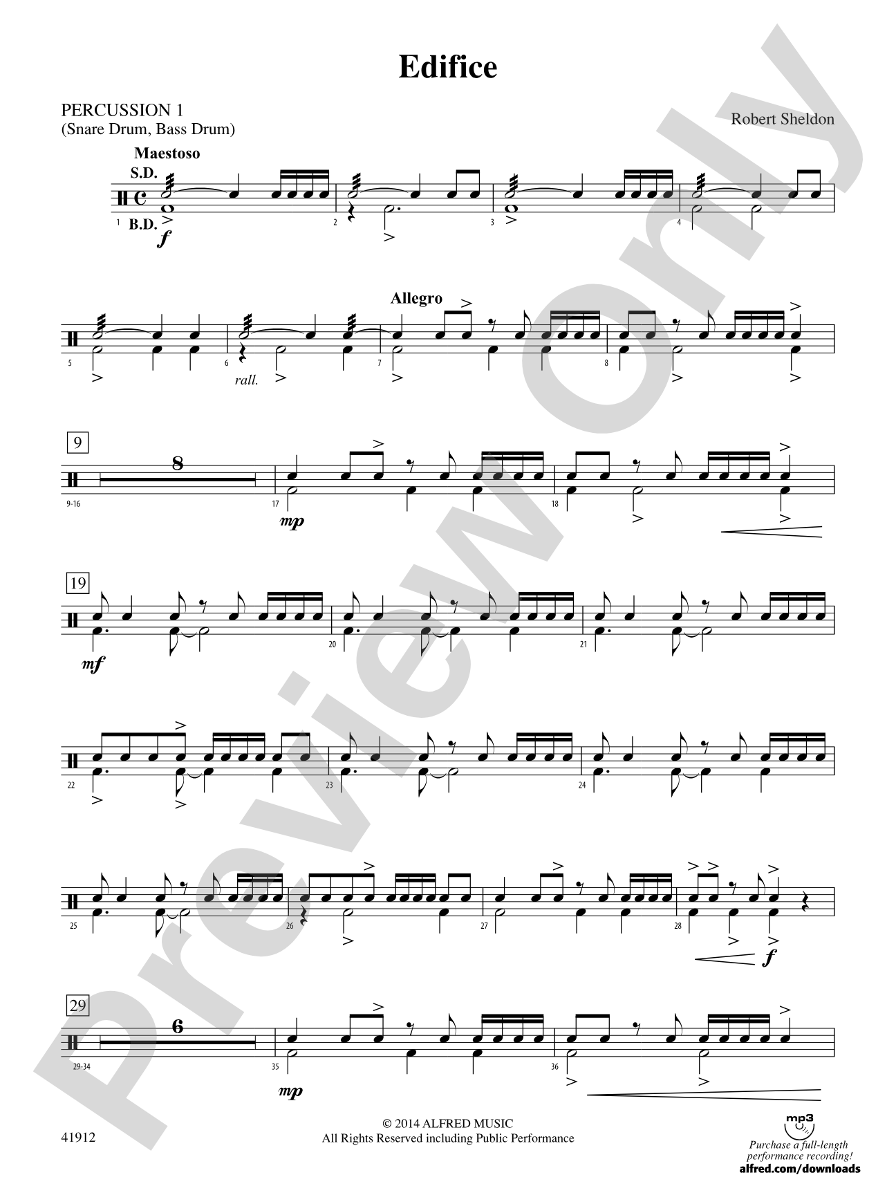 Edifice: 1st Percussion