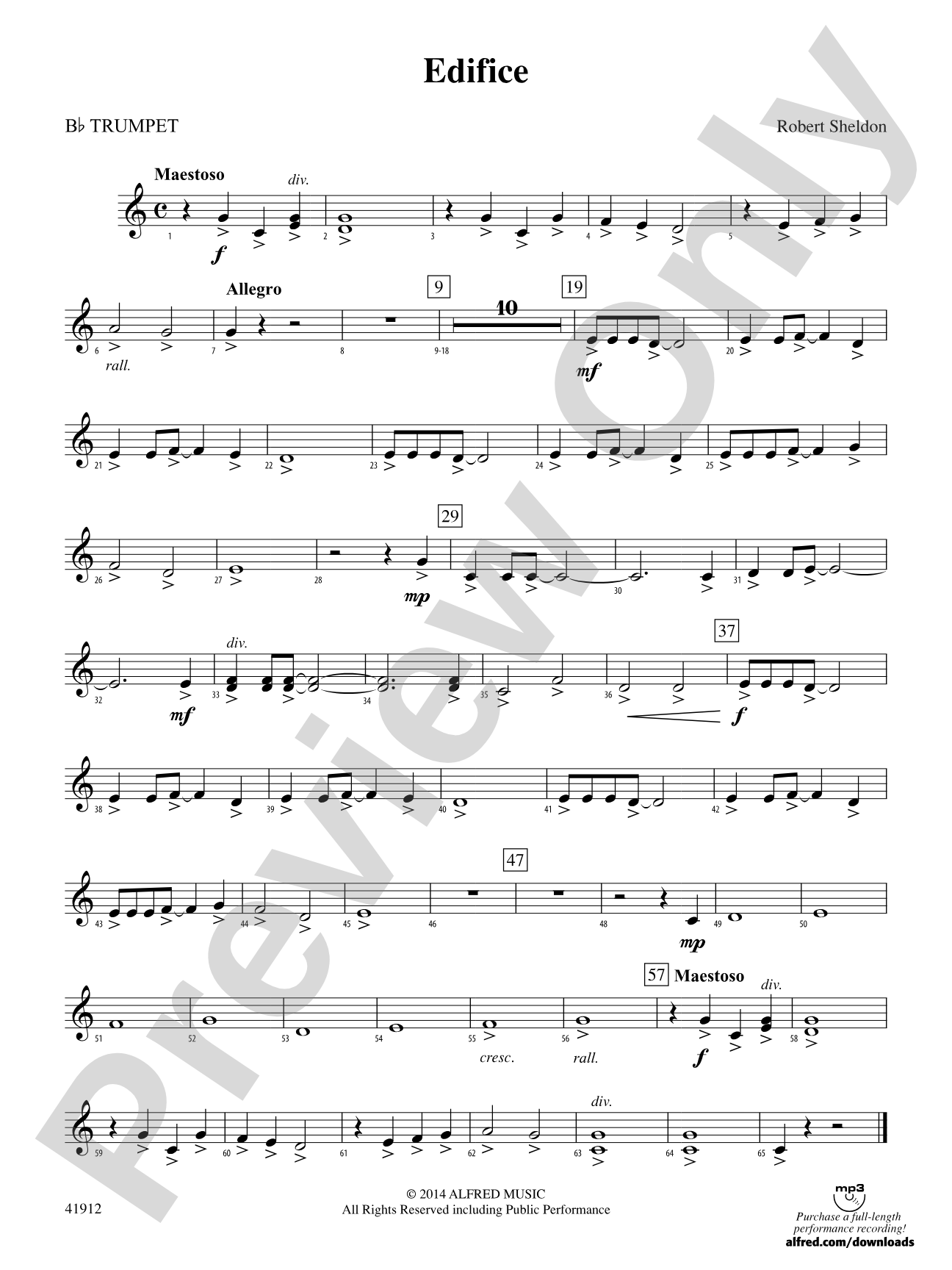 Edifice: 1st B-flat Trumpet