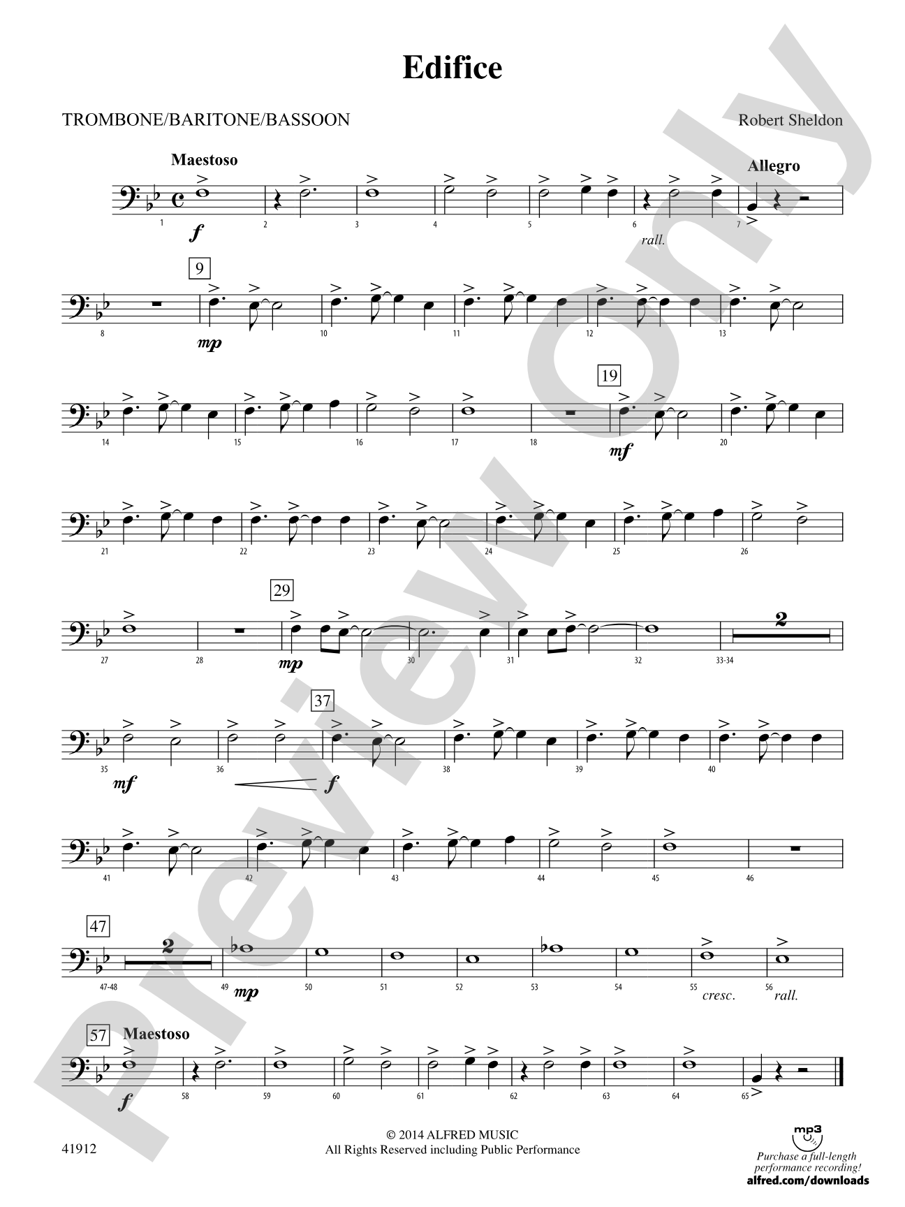 Edifice: 1st Trombone