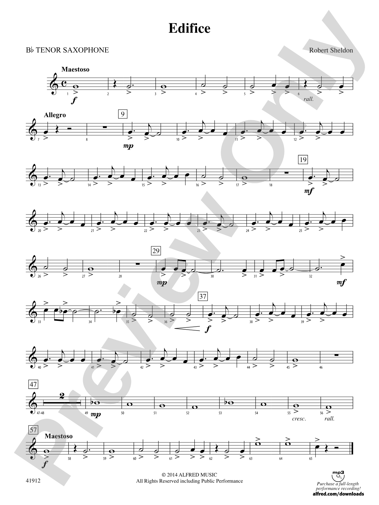 Edifice: B-flat Tenor Saxophone
