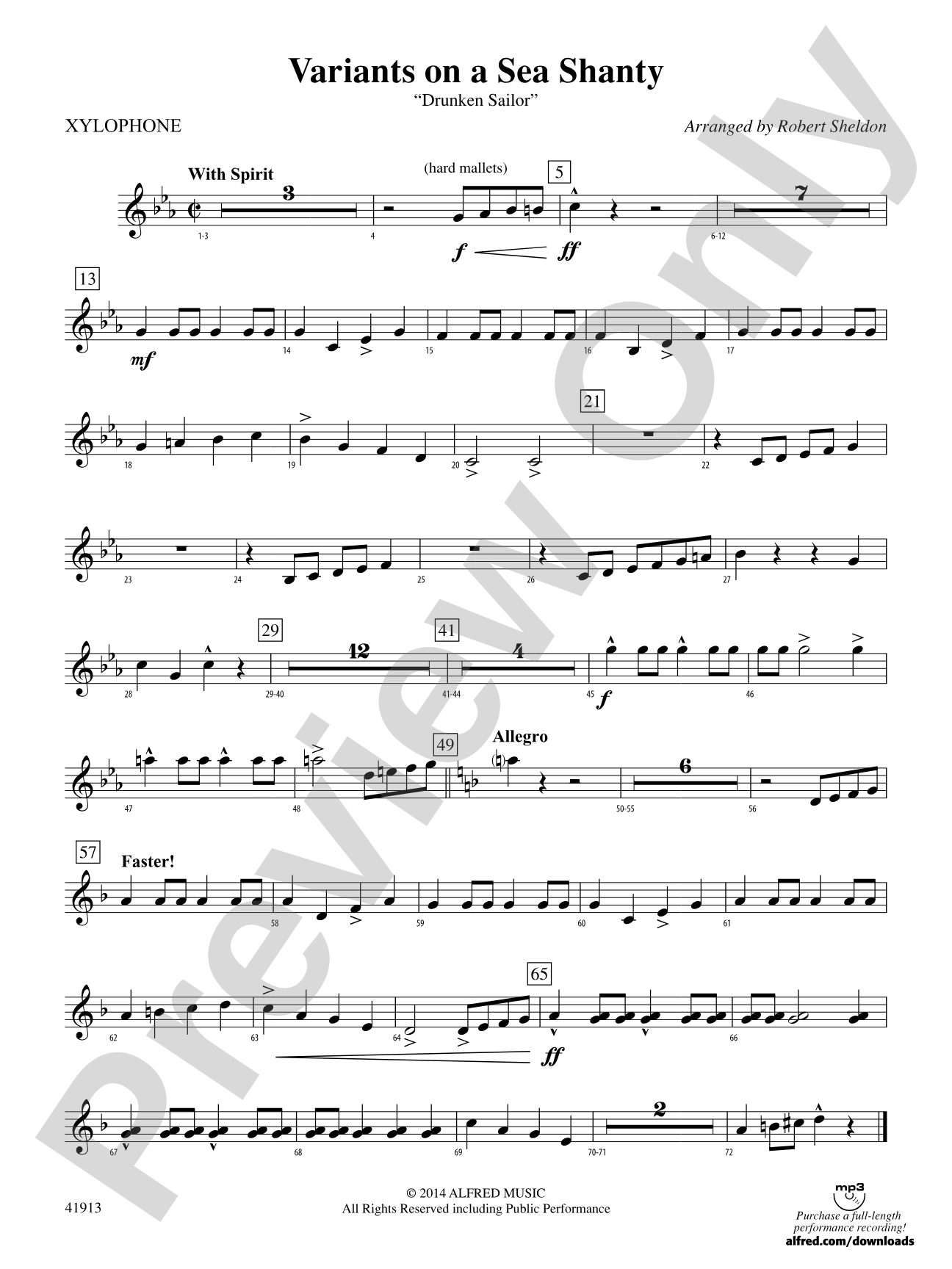 Variants on a Sea Shanty: Xylophone