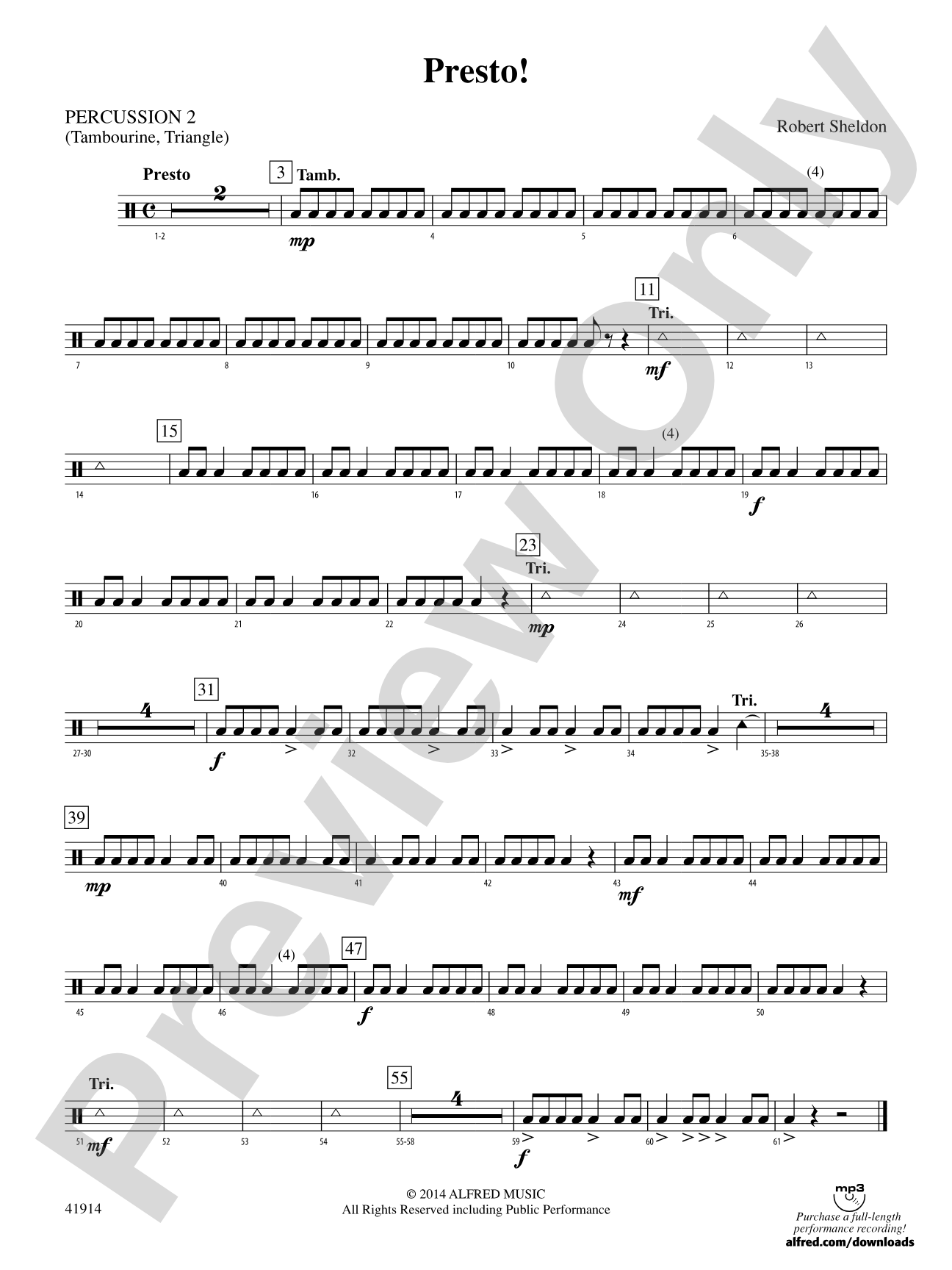 Presto!: 2nd Percussion