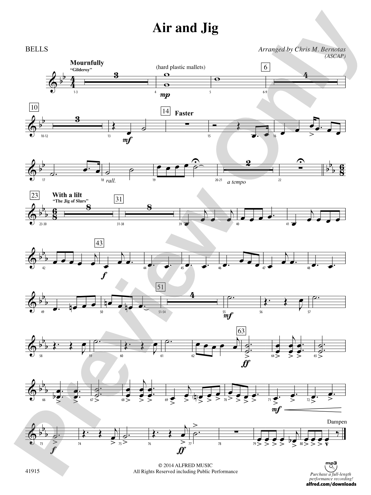 Air and Jig: Bells