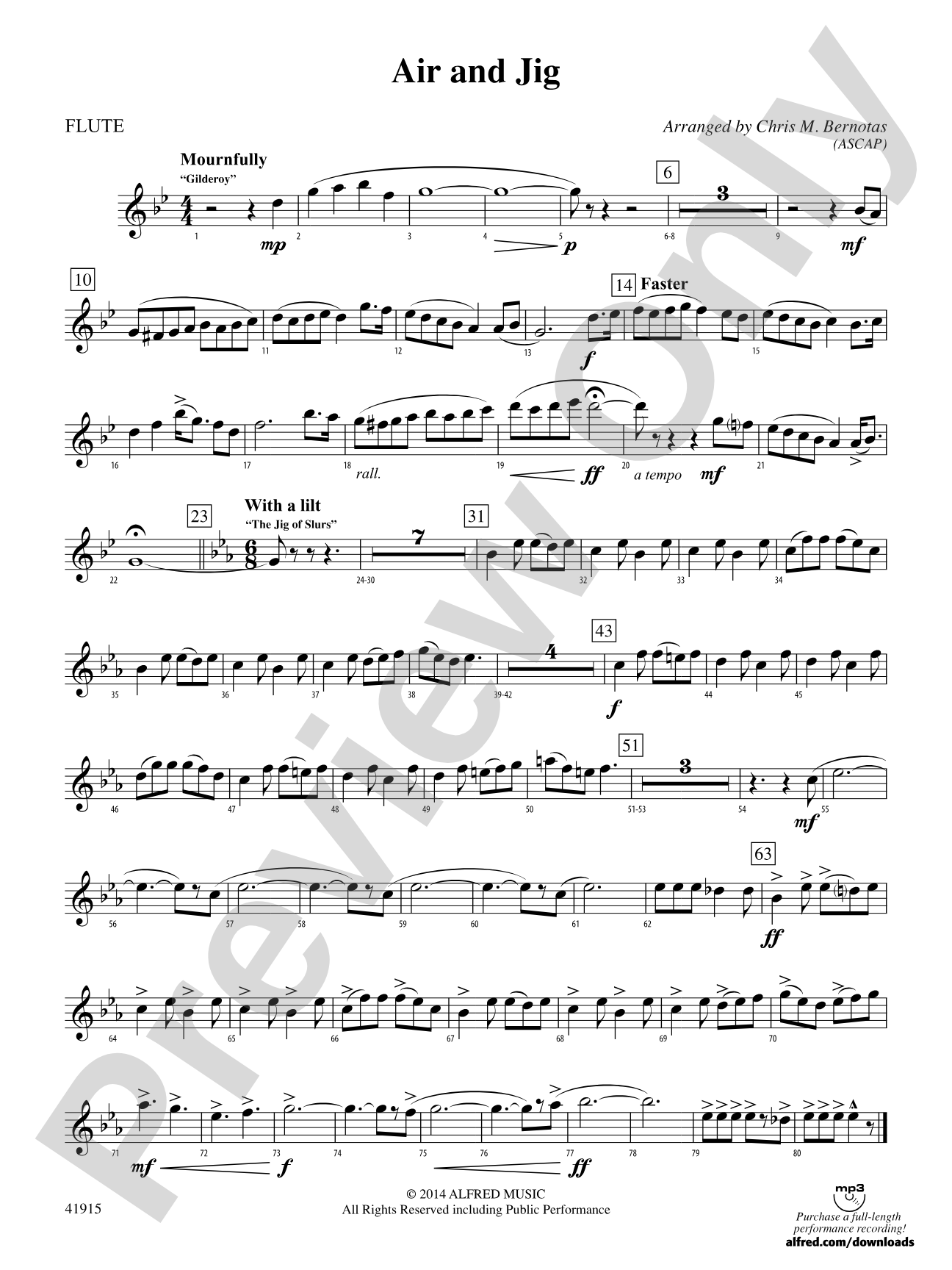 Air and Jig: Flute