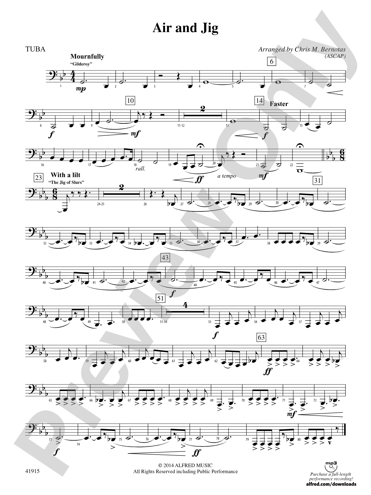 Air and Jig: Tuba