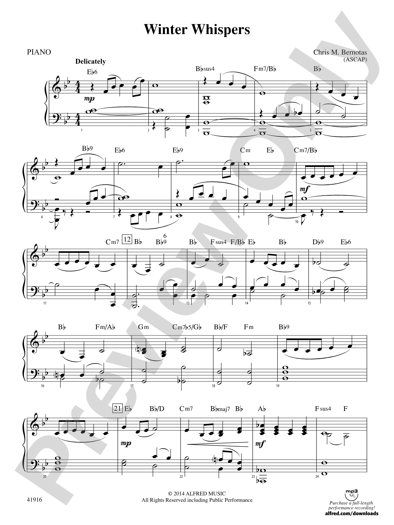 Winter Whispers: Piano Accompaniment