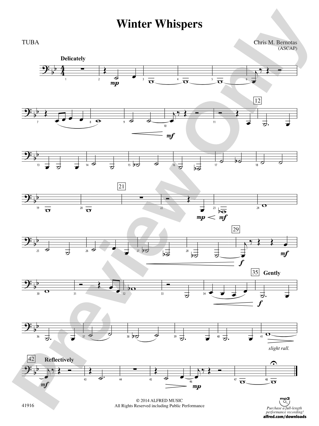 Winter Whispers: Tuba