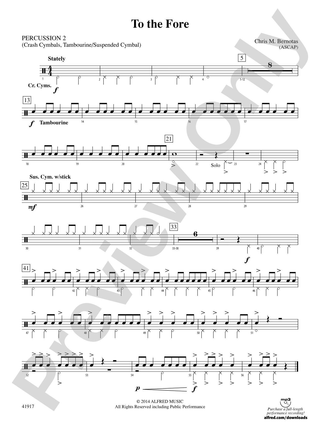 To the Fore: 2nd Percussion