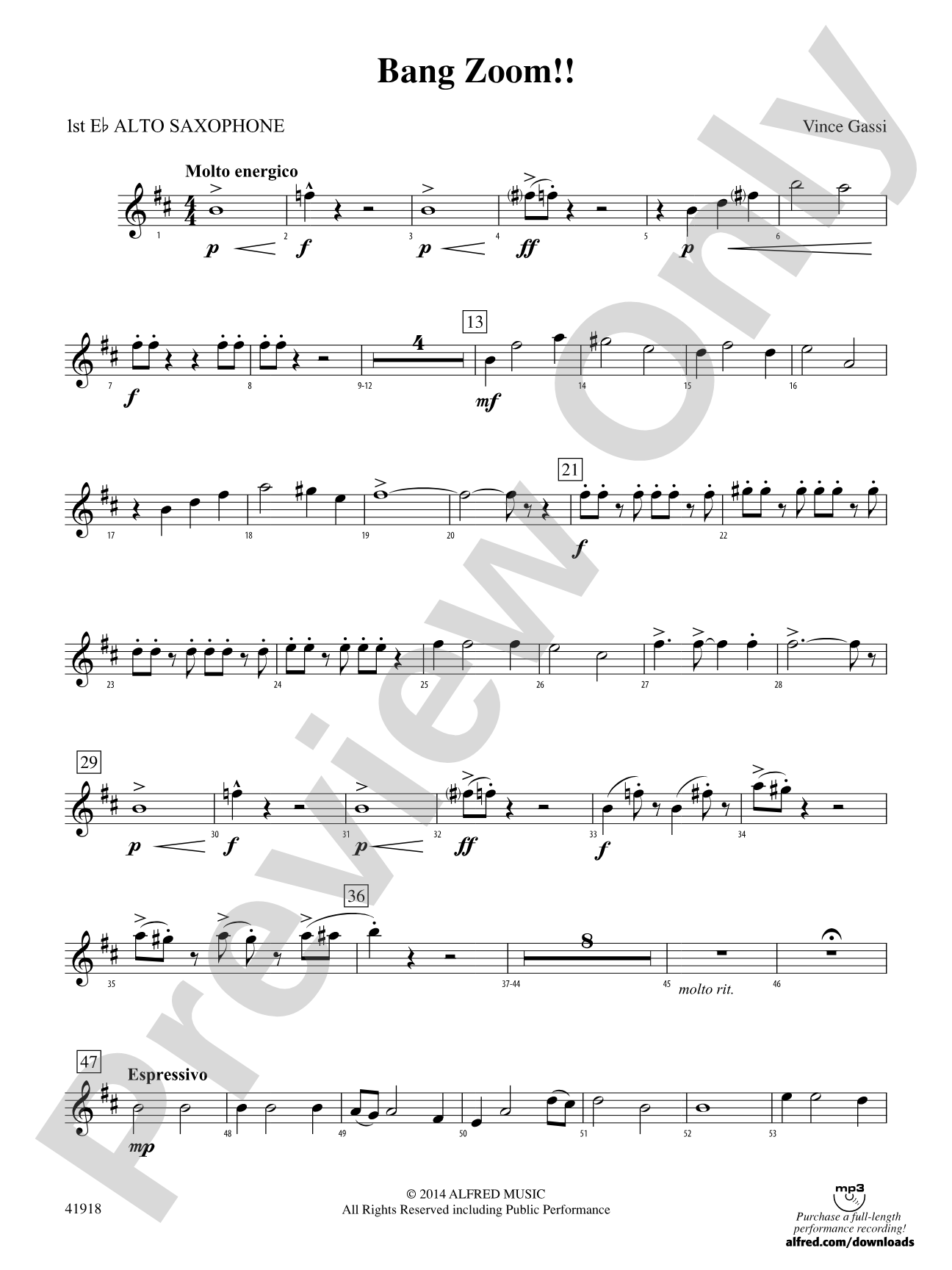 Bang Zoom!: E-flat Alto Saxophone