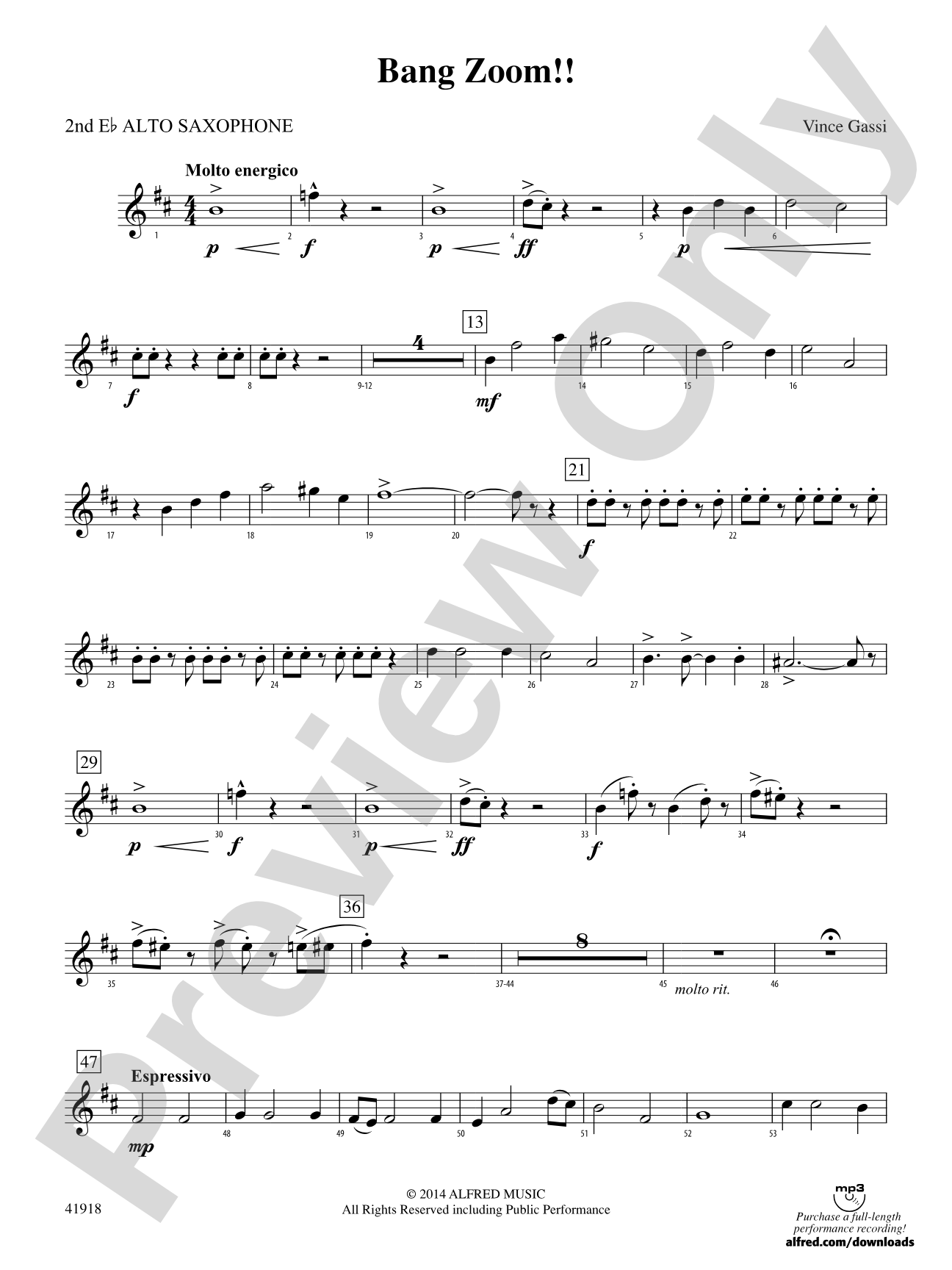 Bang Zoom!: 2nd E-flat Alto Saxophone