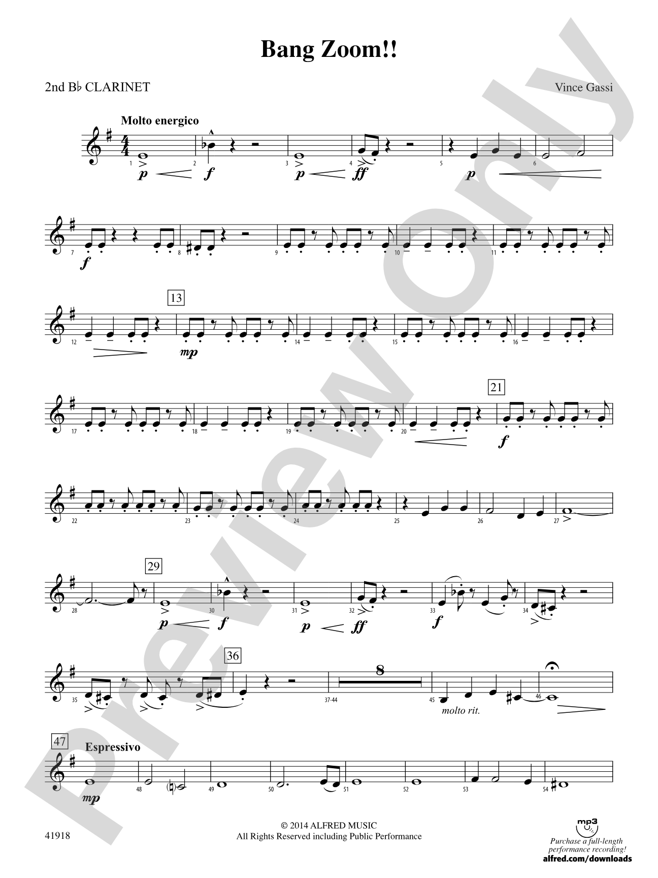 Bang Zoom!: 2nd B-flat Clarinet