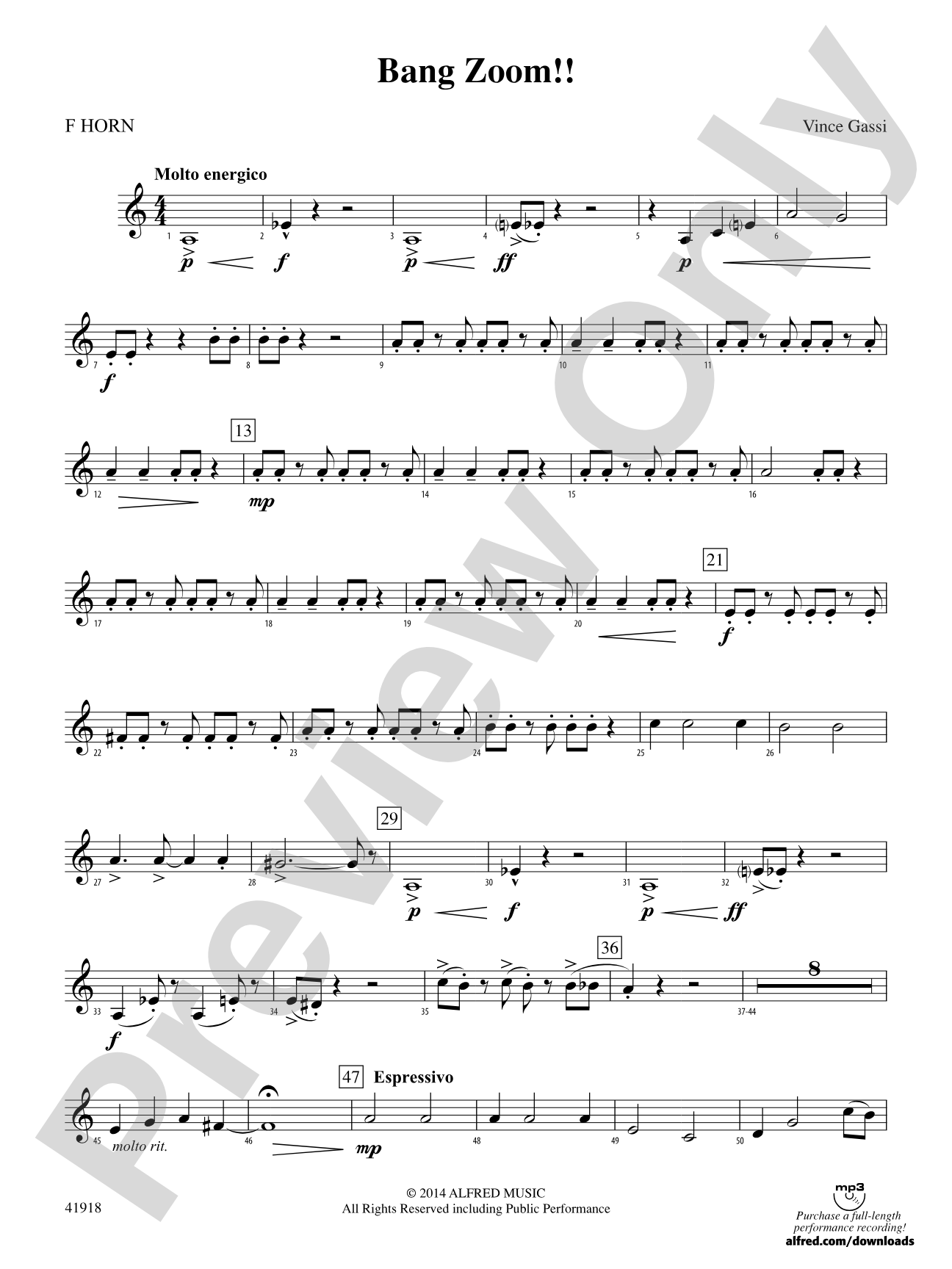 Bang Zoom!: 1st F Horn