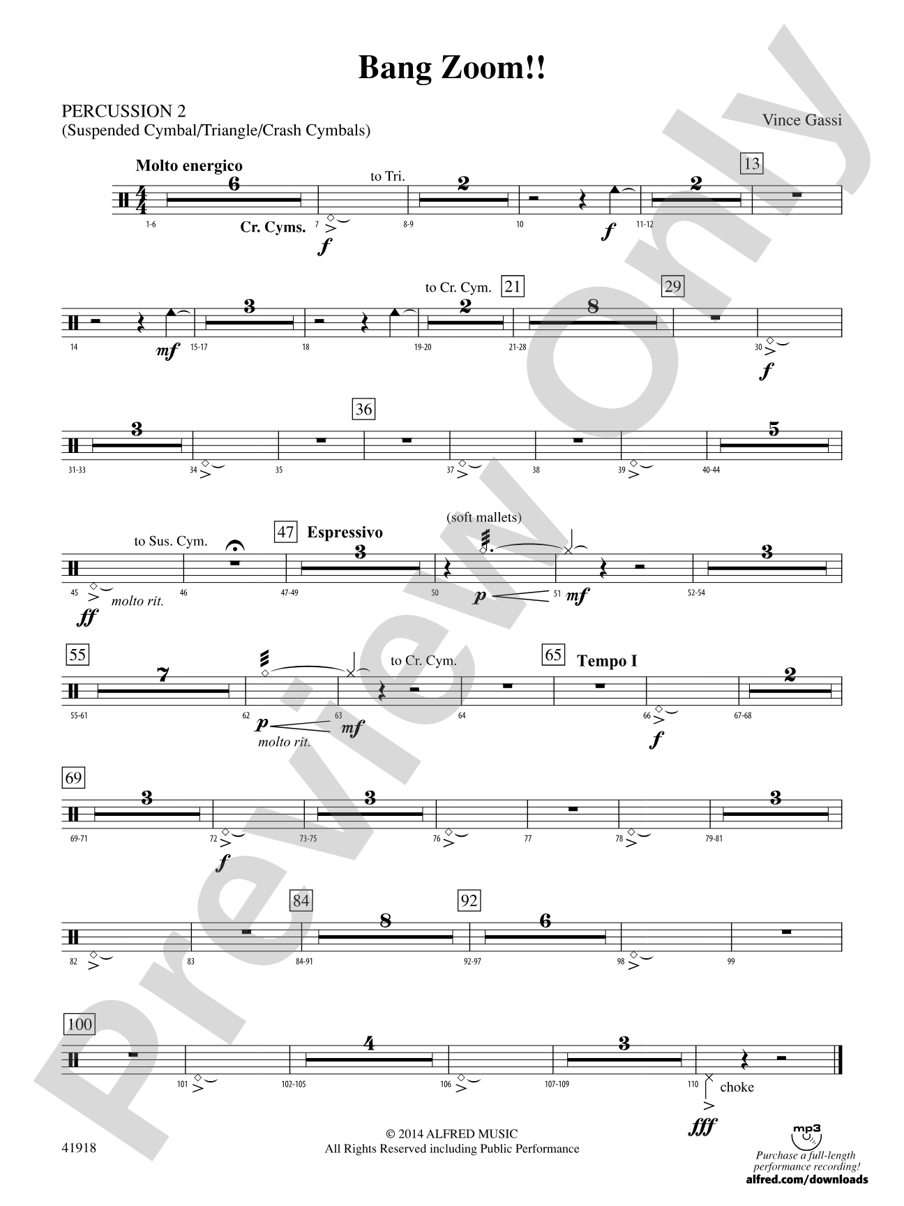 Bang Zoom!: 2nd Percussion