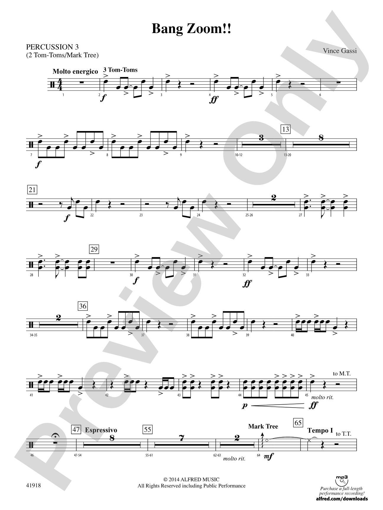 Bang Zoom!: 3rd Percussion