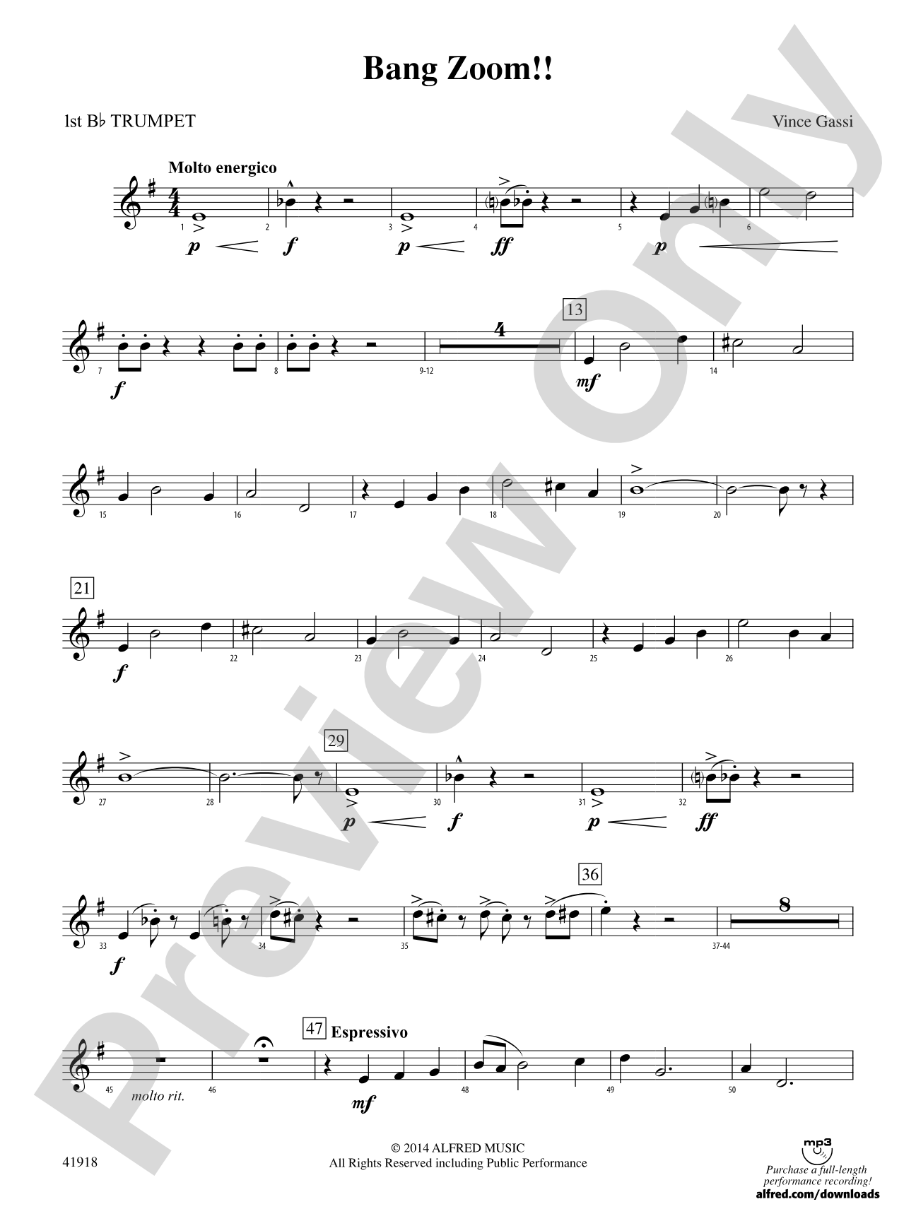Bang Zoom!: 1st B-flat Trumpet