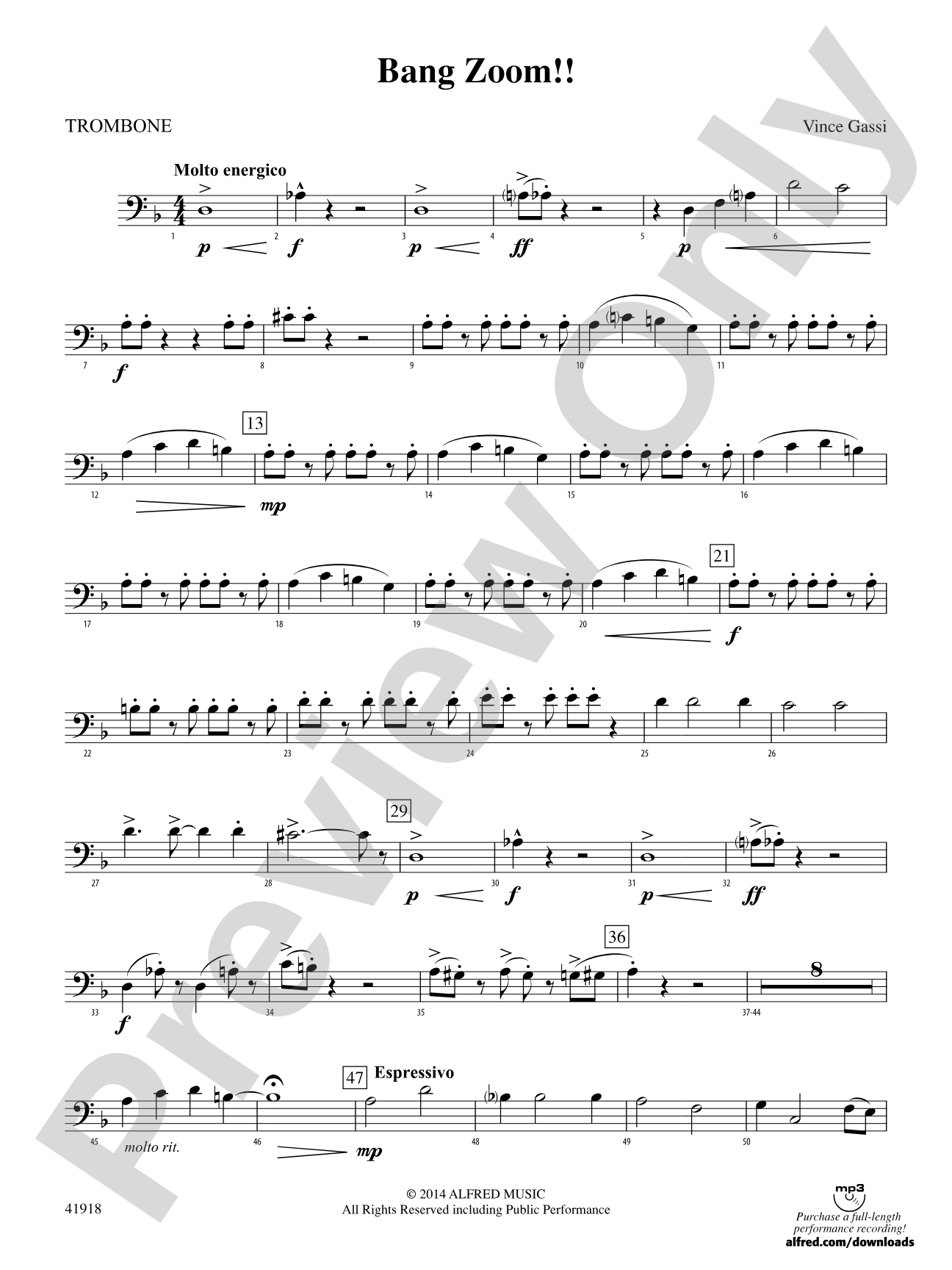 Bang Zoom!: 1st Trombone
