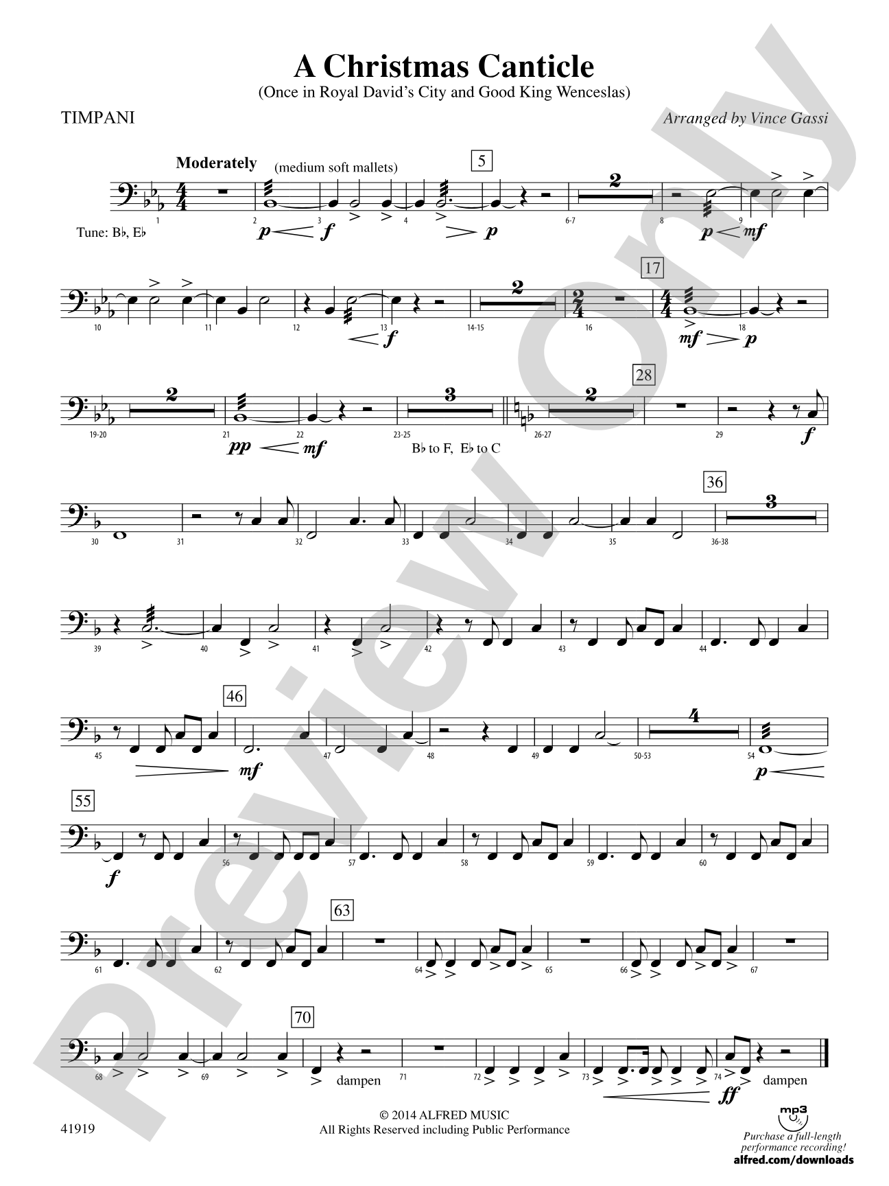 A Christmas Canticle: Timpani