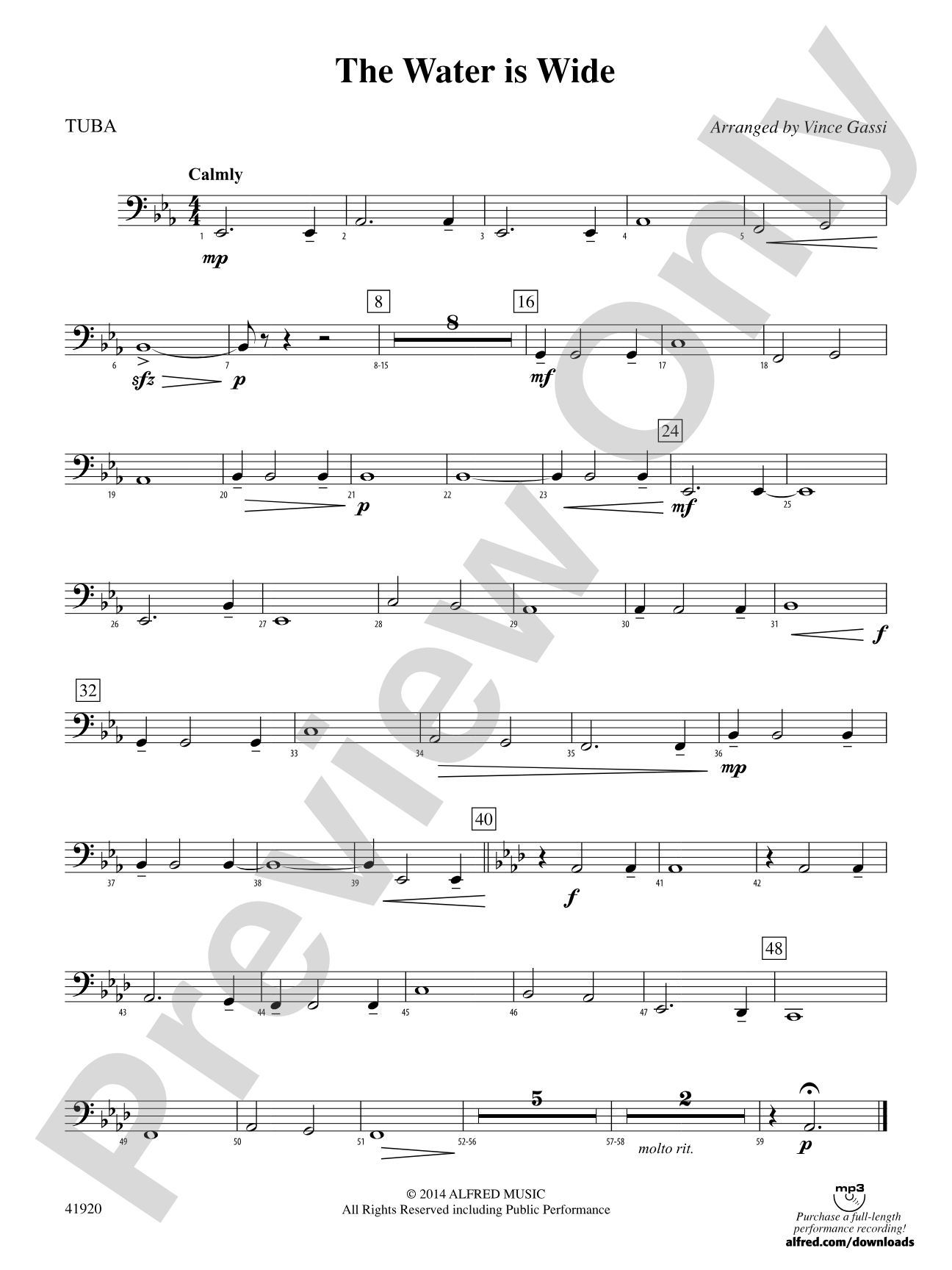 The Water Is Wide: Tuba