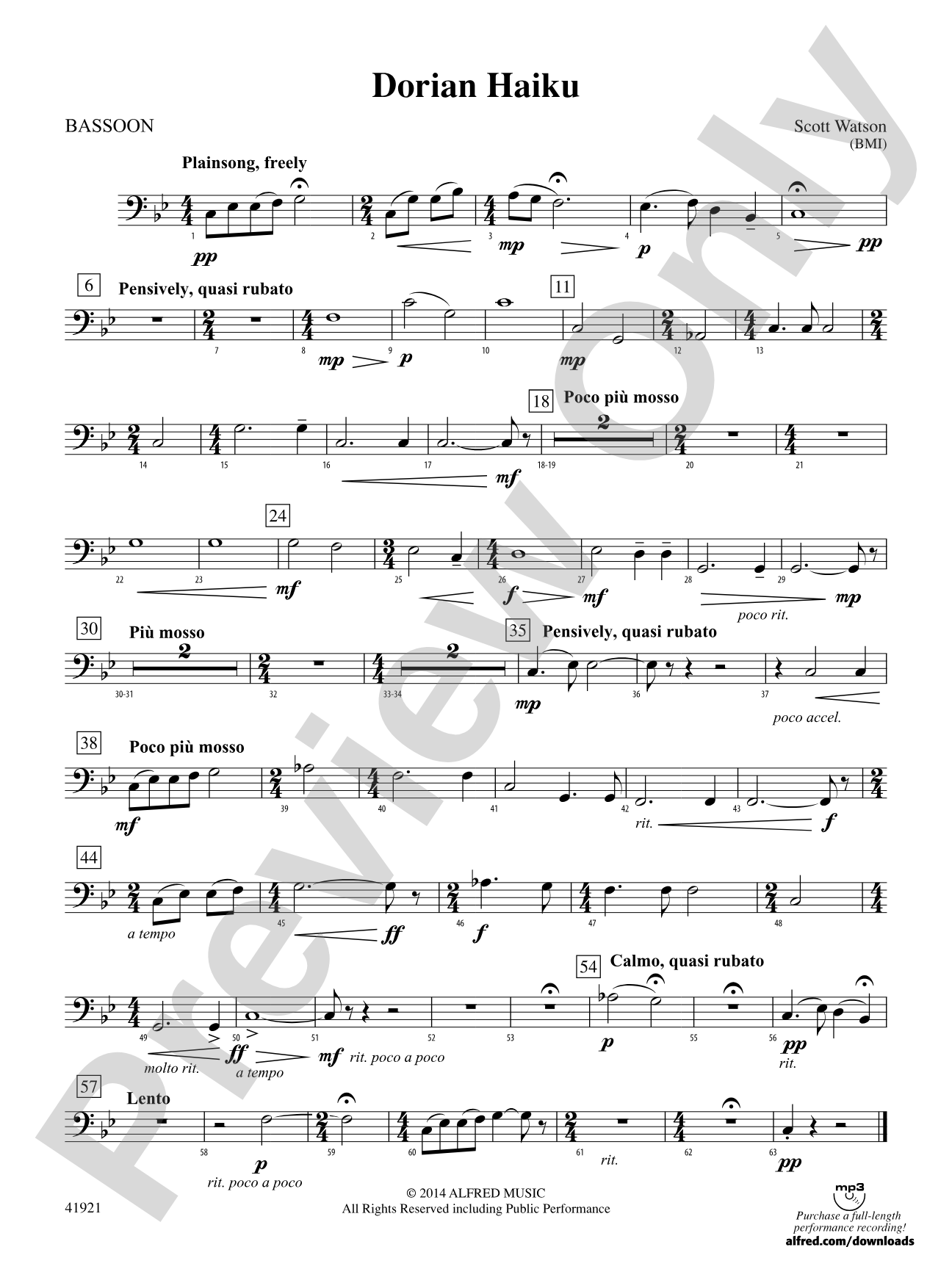 Dorian Haiku: Bassoon