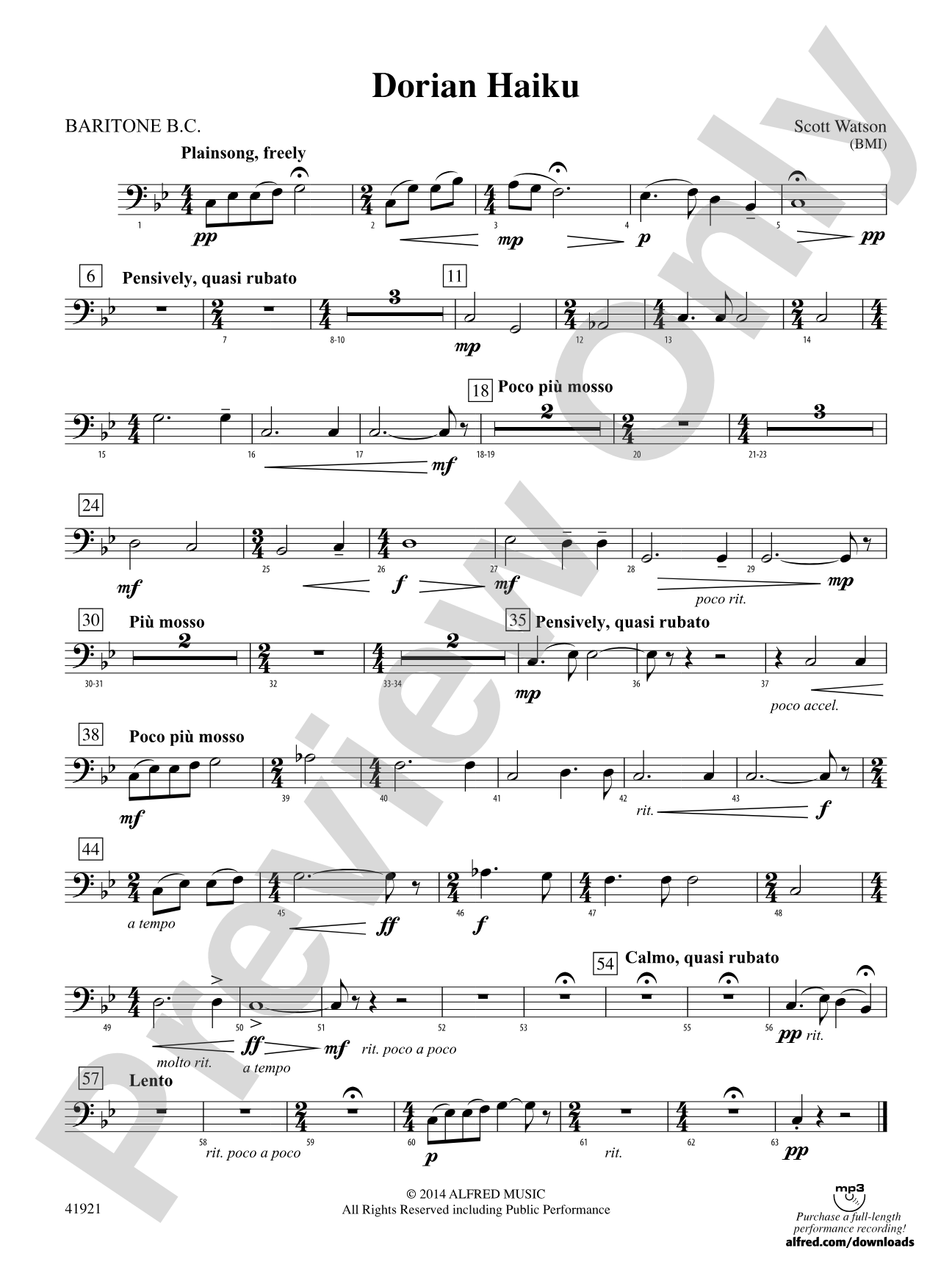 Dorian Haiku: Baritone B.C.
