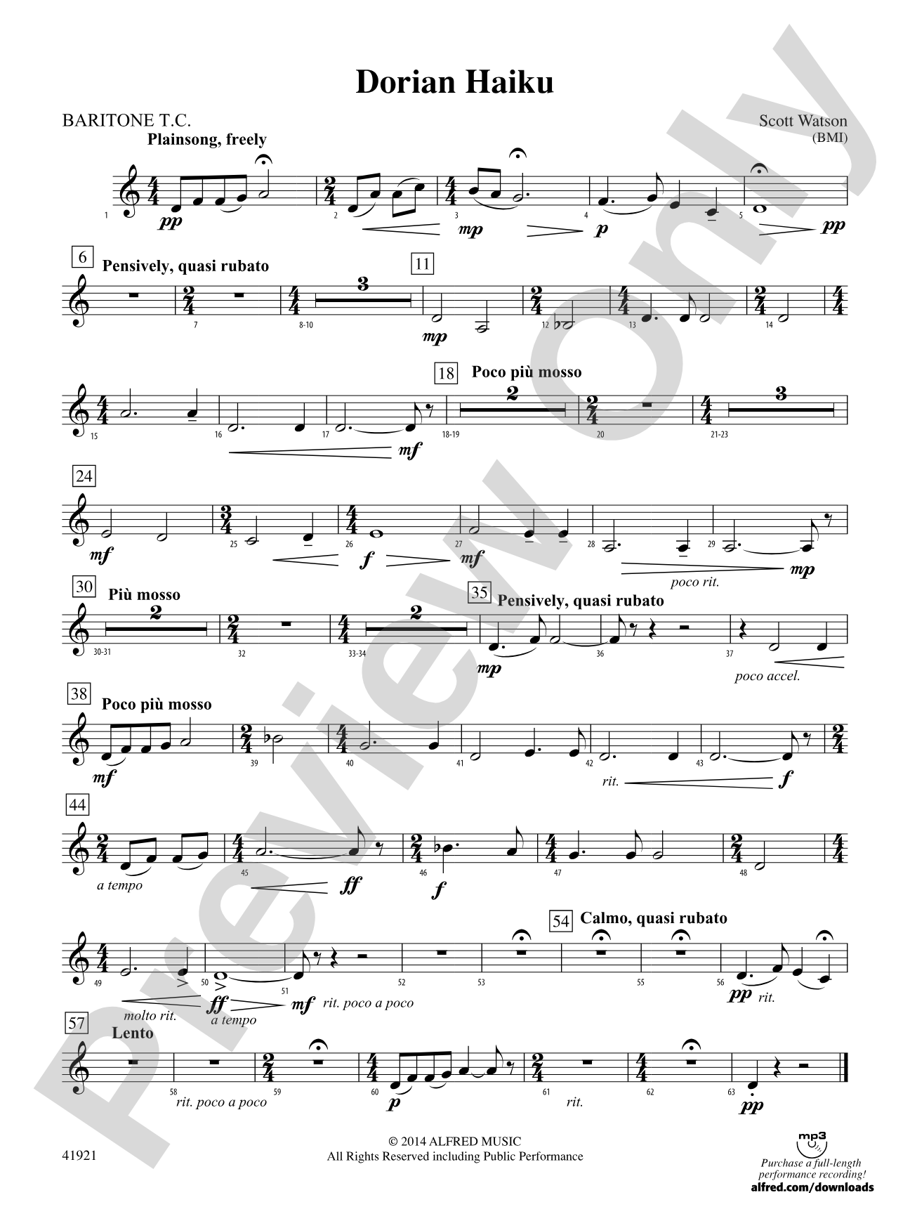 Dorian Haiku: Baritone T.C.