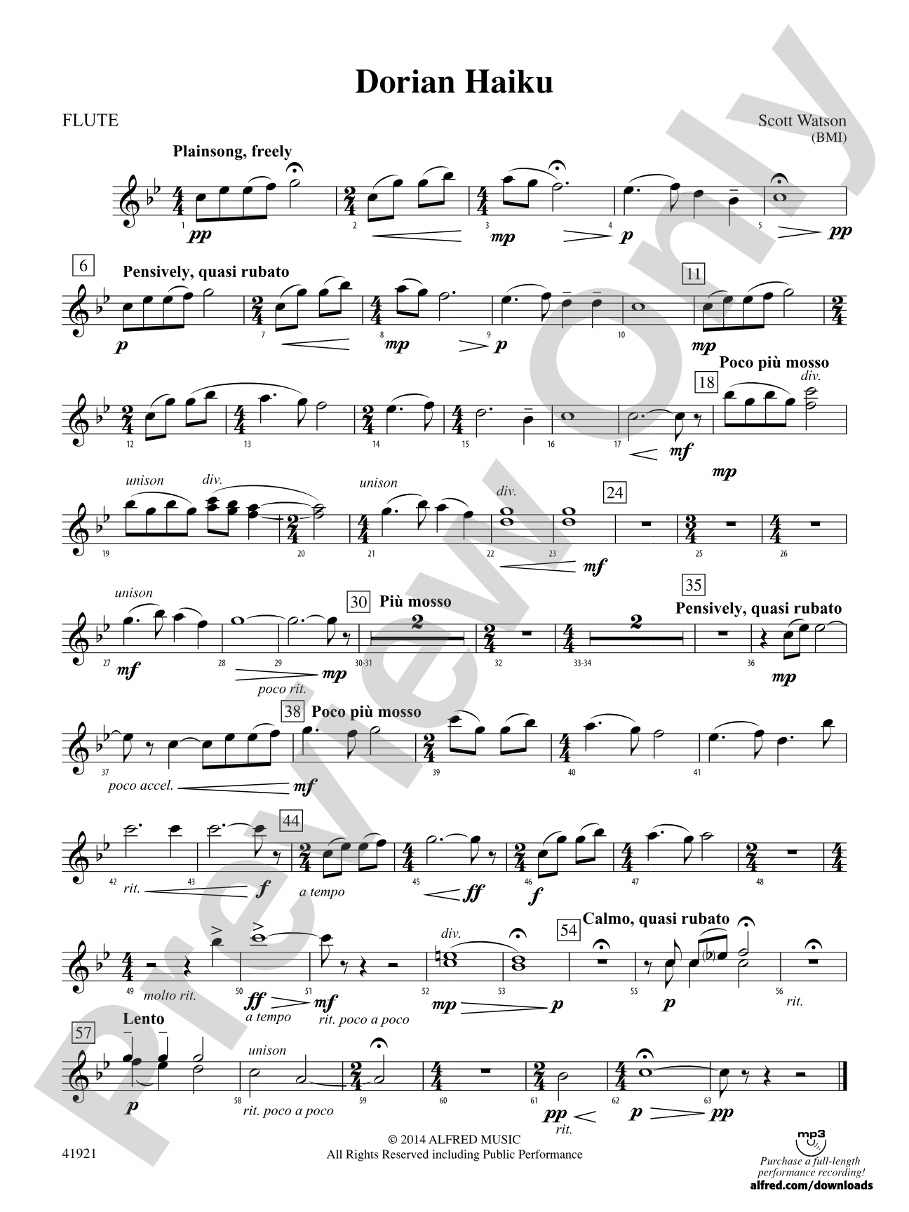 Dorian Haiku: Flute