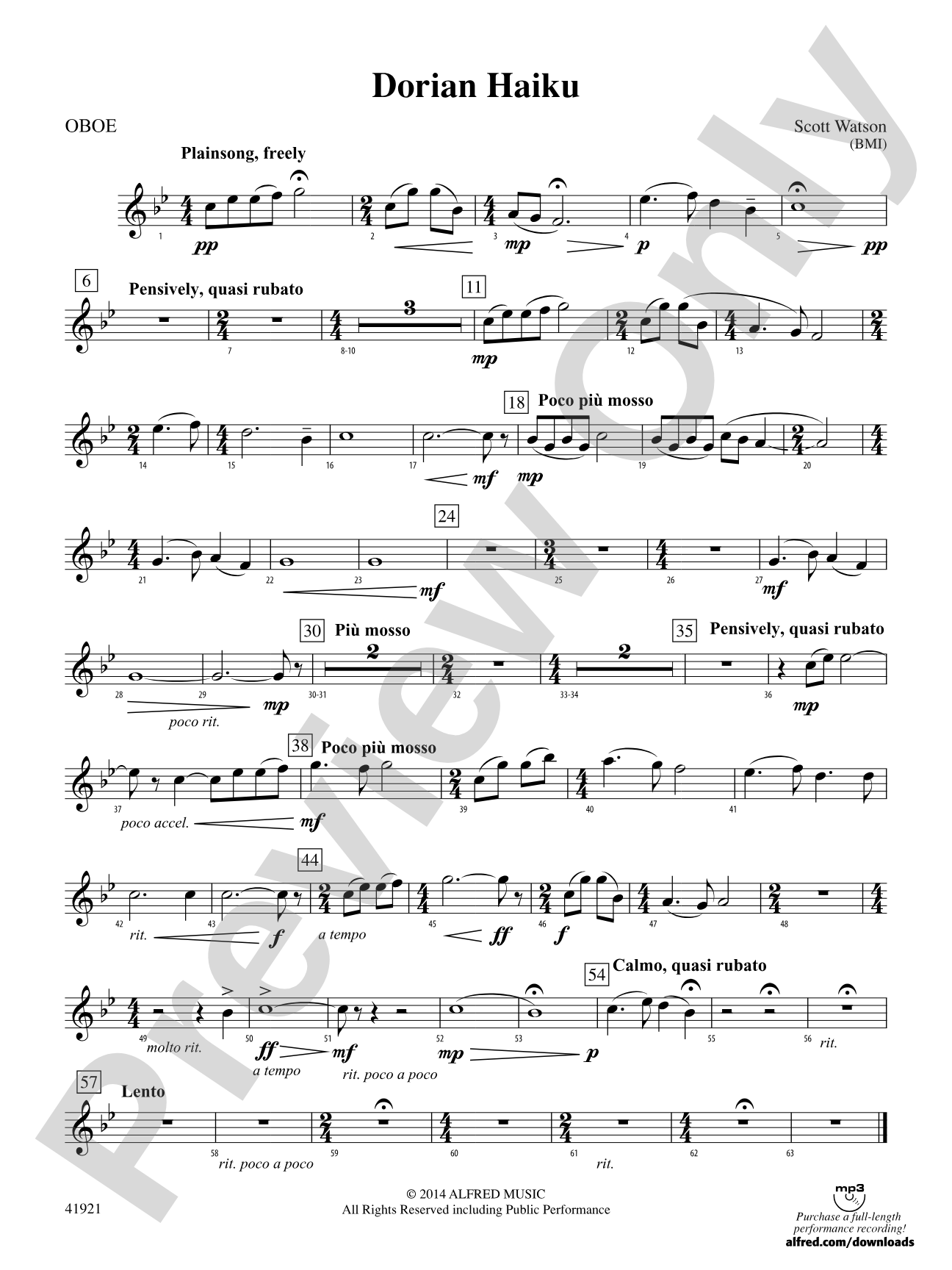 Dorian Haiku: Oboe