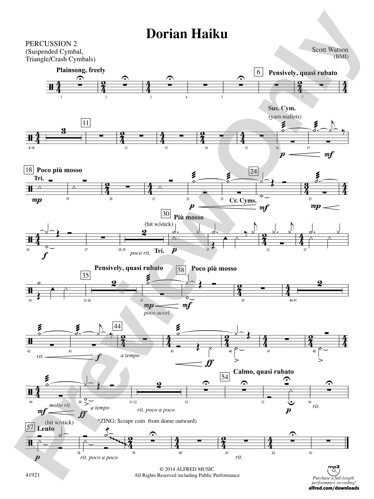 Dorian Haiku: 2nd Percussion