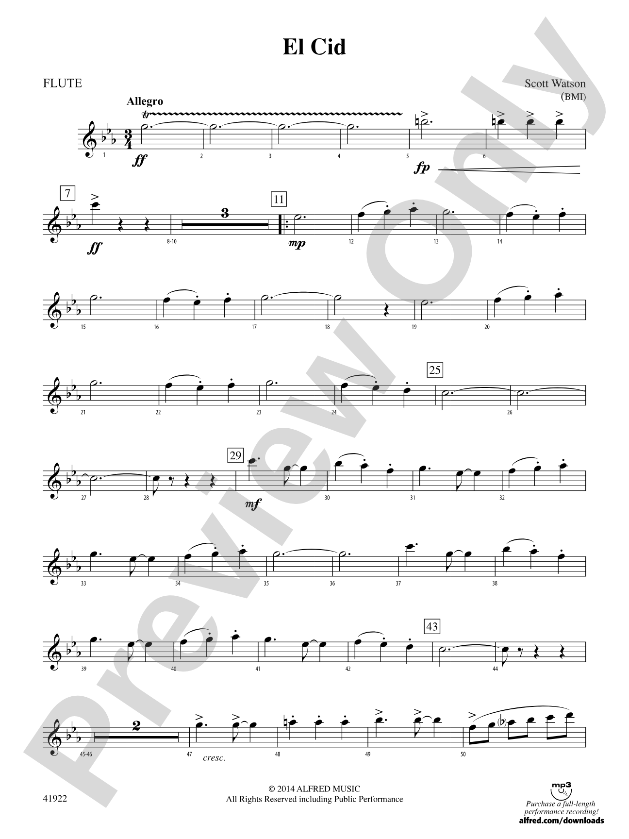 El Cid: Flute
