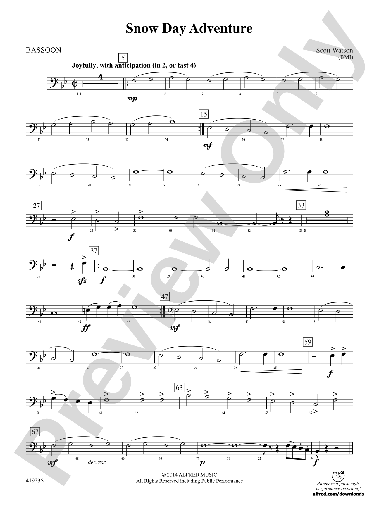 Snow Day Adventure: Bassoon