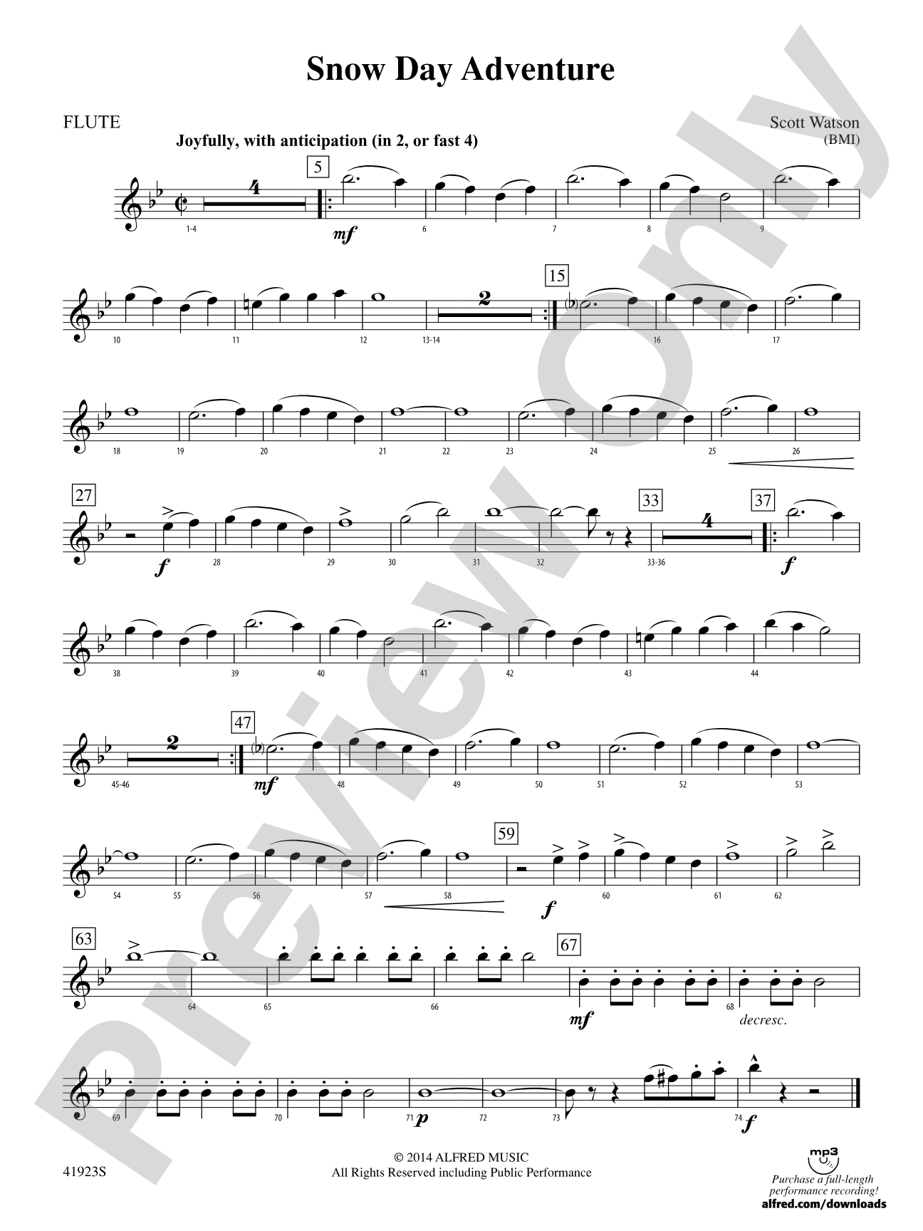 Snow Day Adventure: Flute