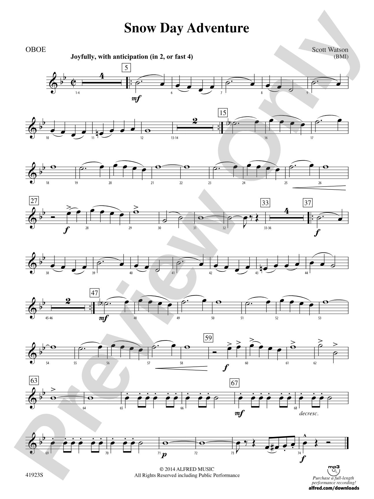 Snow Day Adventure: Oboe