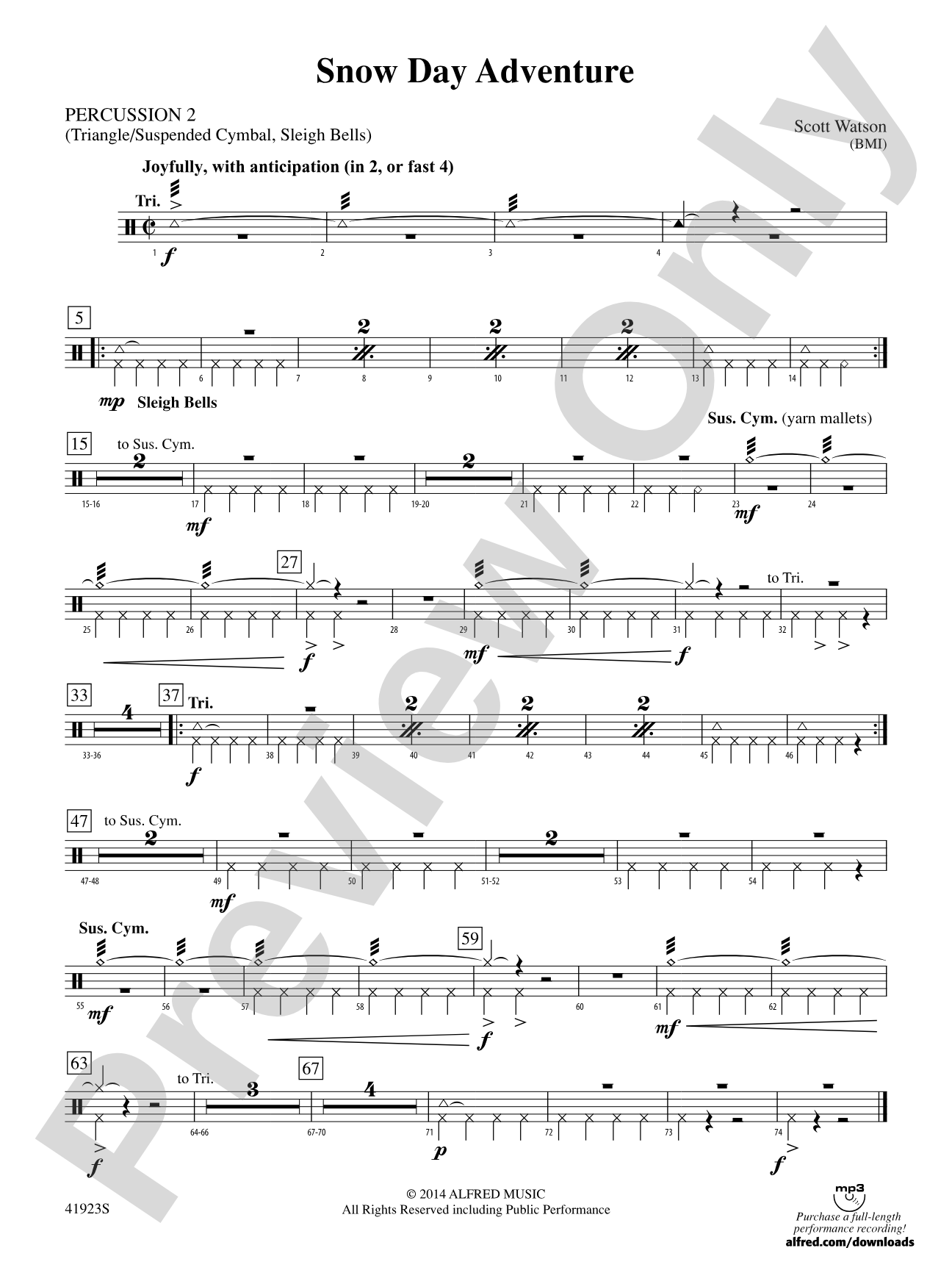 Snow Day Adventure: 2nd Percussion