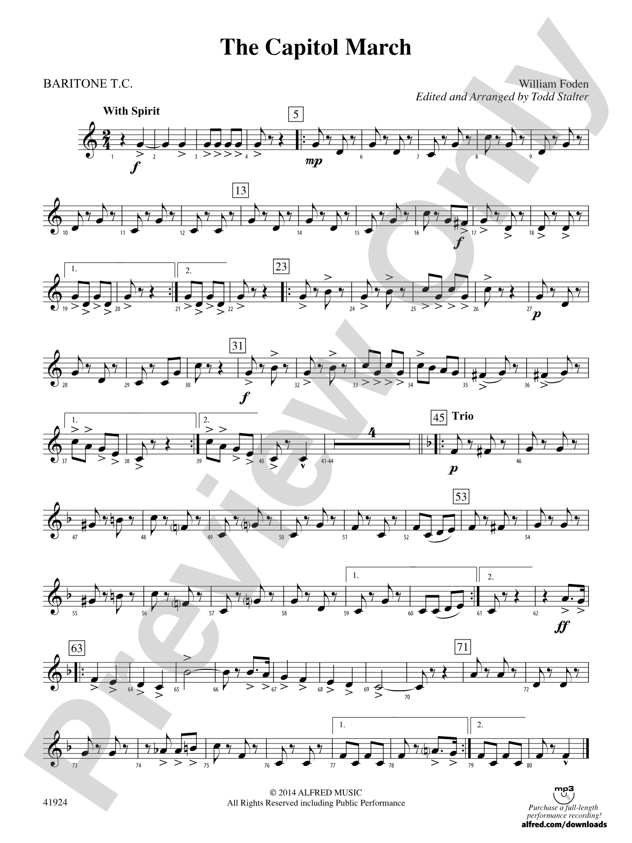 The Capitol March: Baritone T.C.