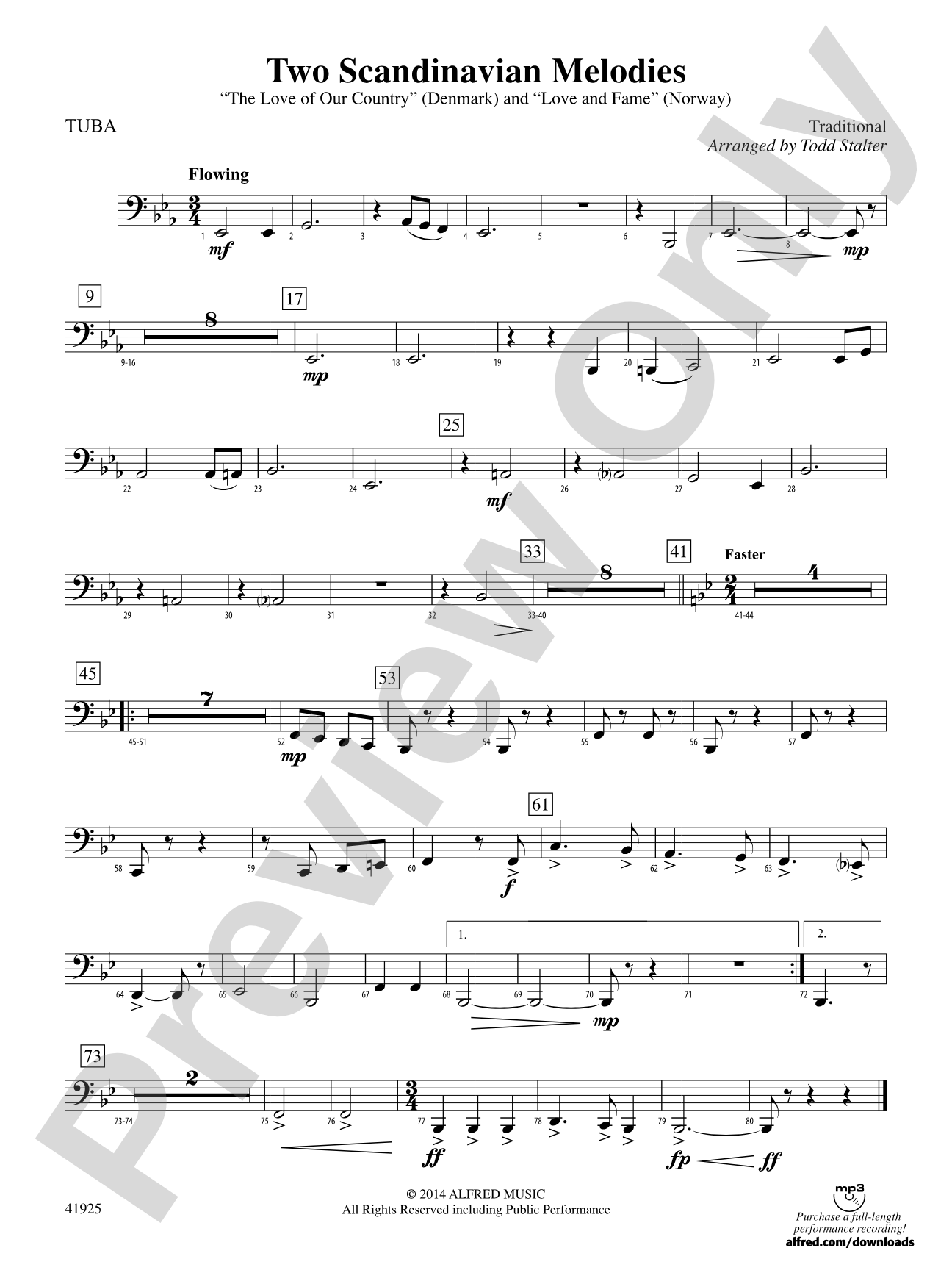 Two Scandinavian Melodies: Tuba